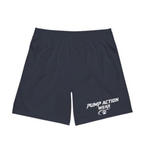 Men's Beach Shorts — Pump Action Wear Logo Swim Trunks