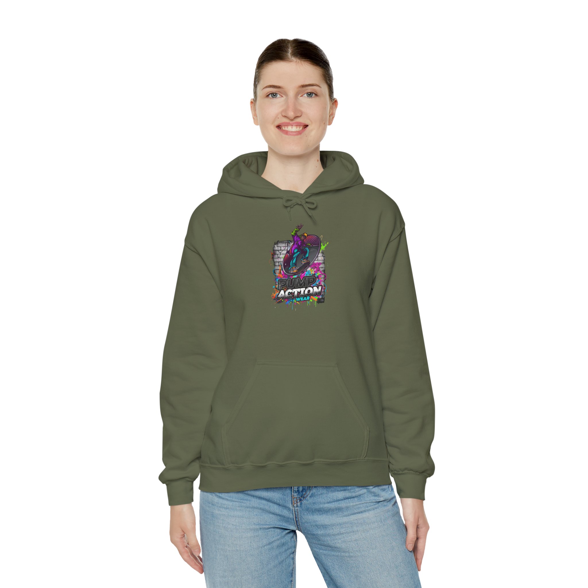 Copy of Pump Action Wear Hoodie — Vintage Gunshop Logo Pullover - Image 20