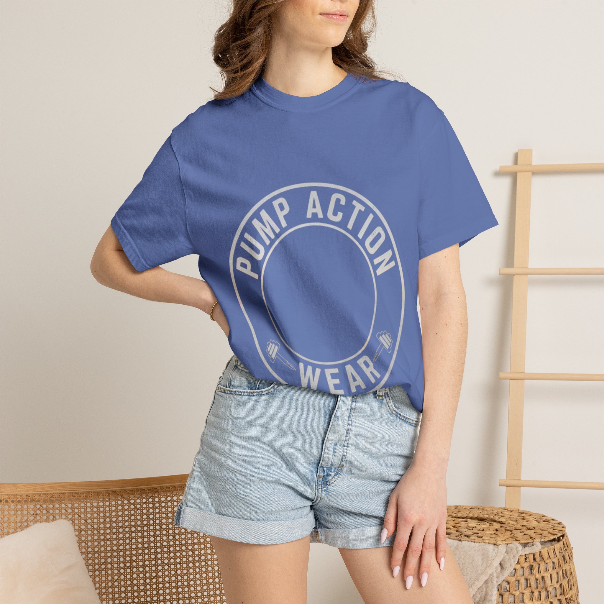 Pump Action Wear T‑Shirt — Vintage Crest Graphic Tee - Image 32
