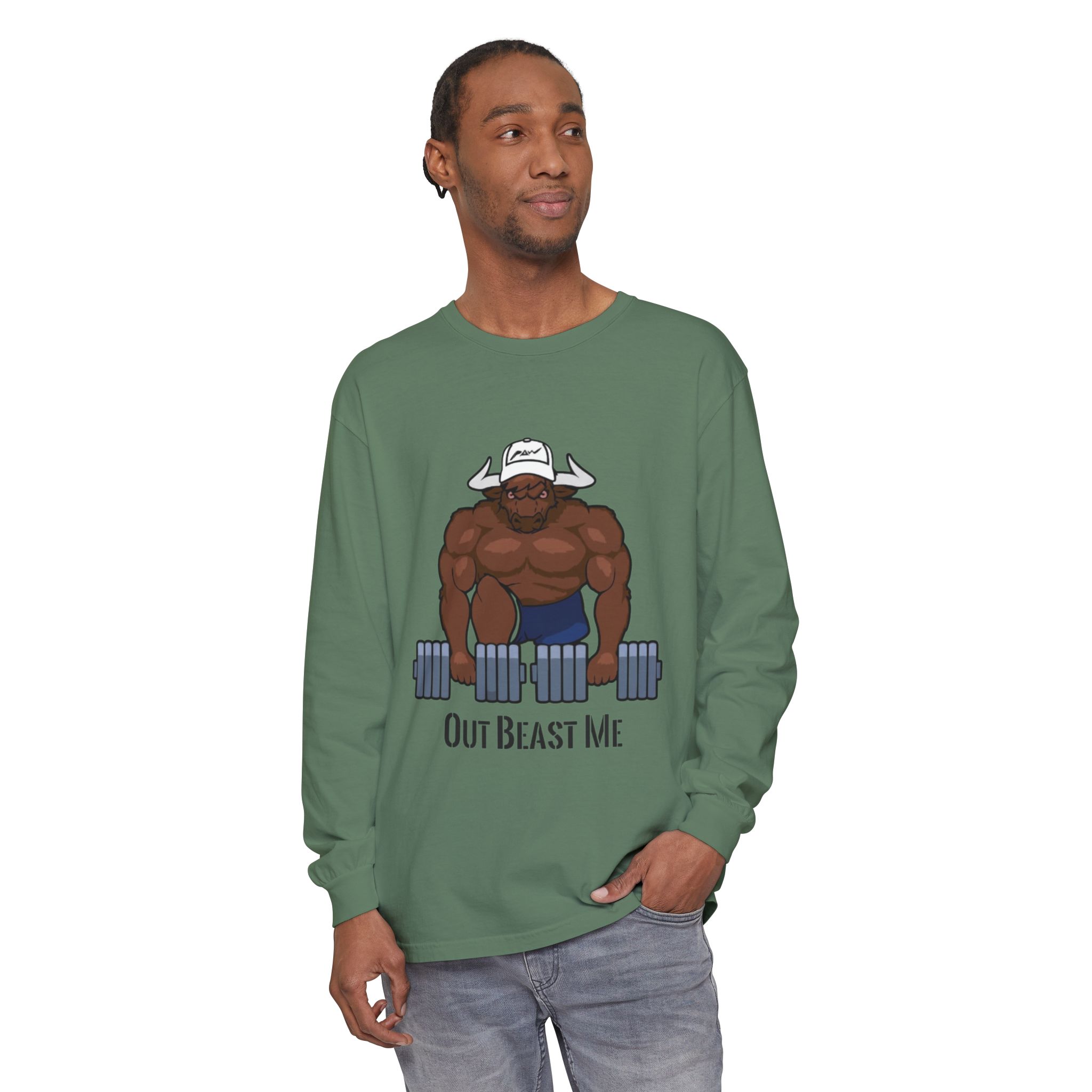Out Beast Me Long Sleeve Shirt — Motivational Gym Tee - Image 51