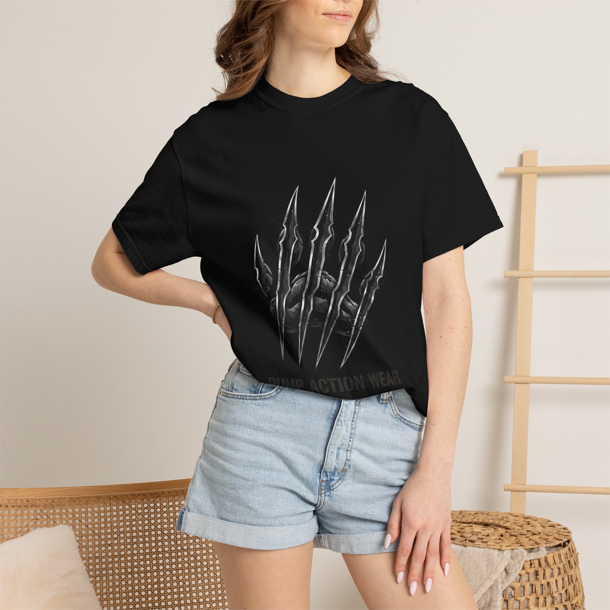 Pump Action Wear Graphic T-Shirt — Tactical Claw Logo Tee - Image 48