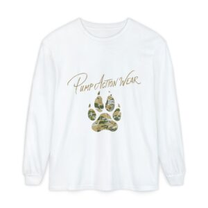 Pump Action Wear Camo Paw Long Sleeve Tee