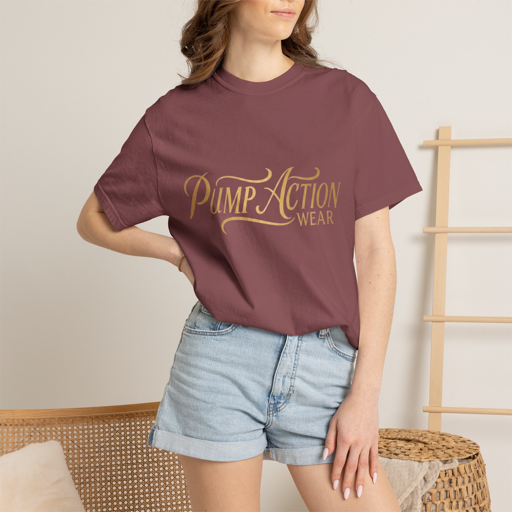 Pump Action Wear Script T-Shirt — Vintage Script Logo Tee - Image 8