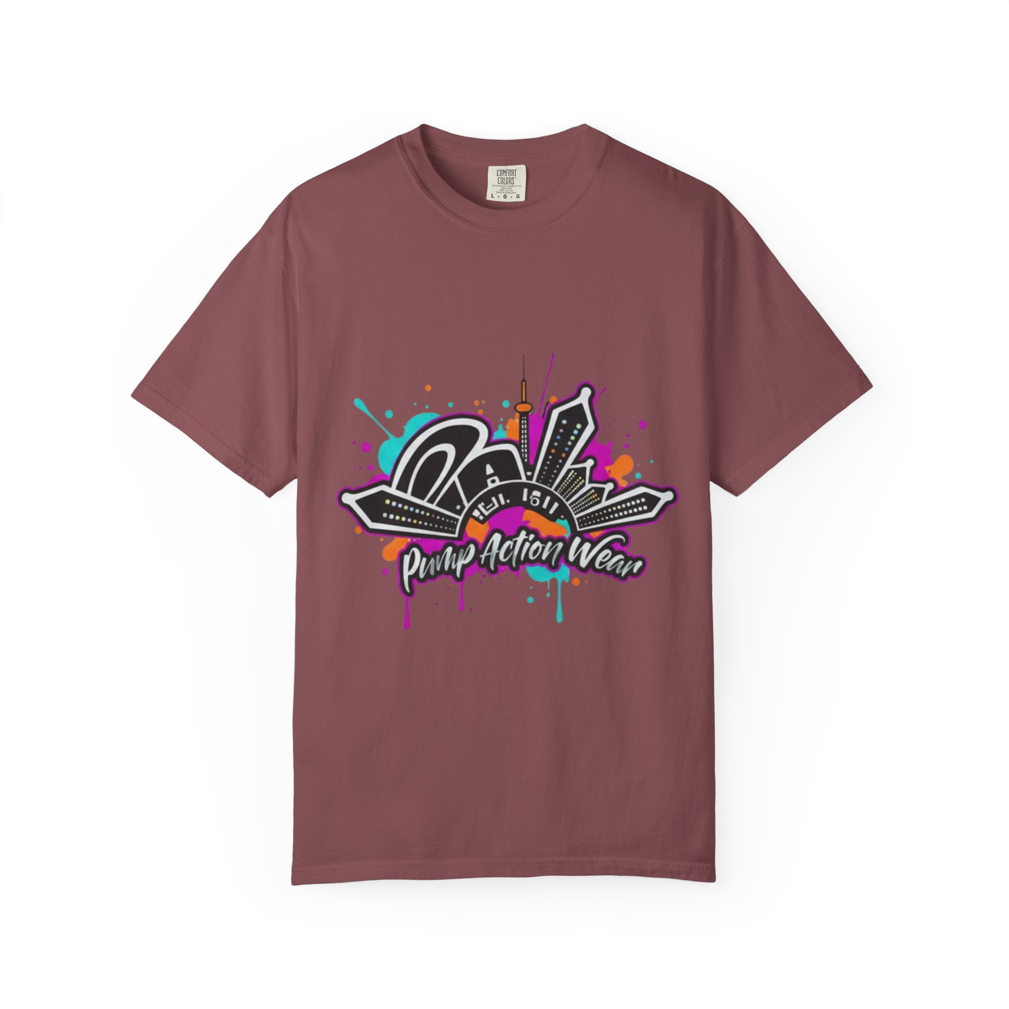 Graffiti Cityscape T-Shirt — Punk Action Wear Graphic Tee - Image 5