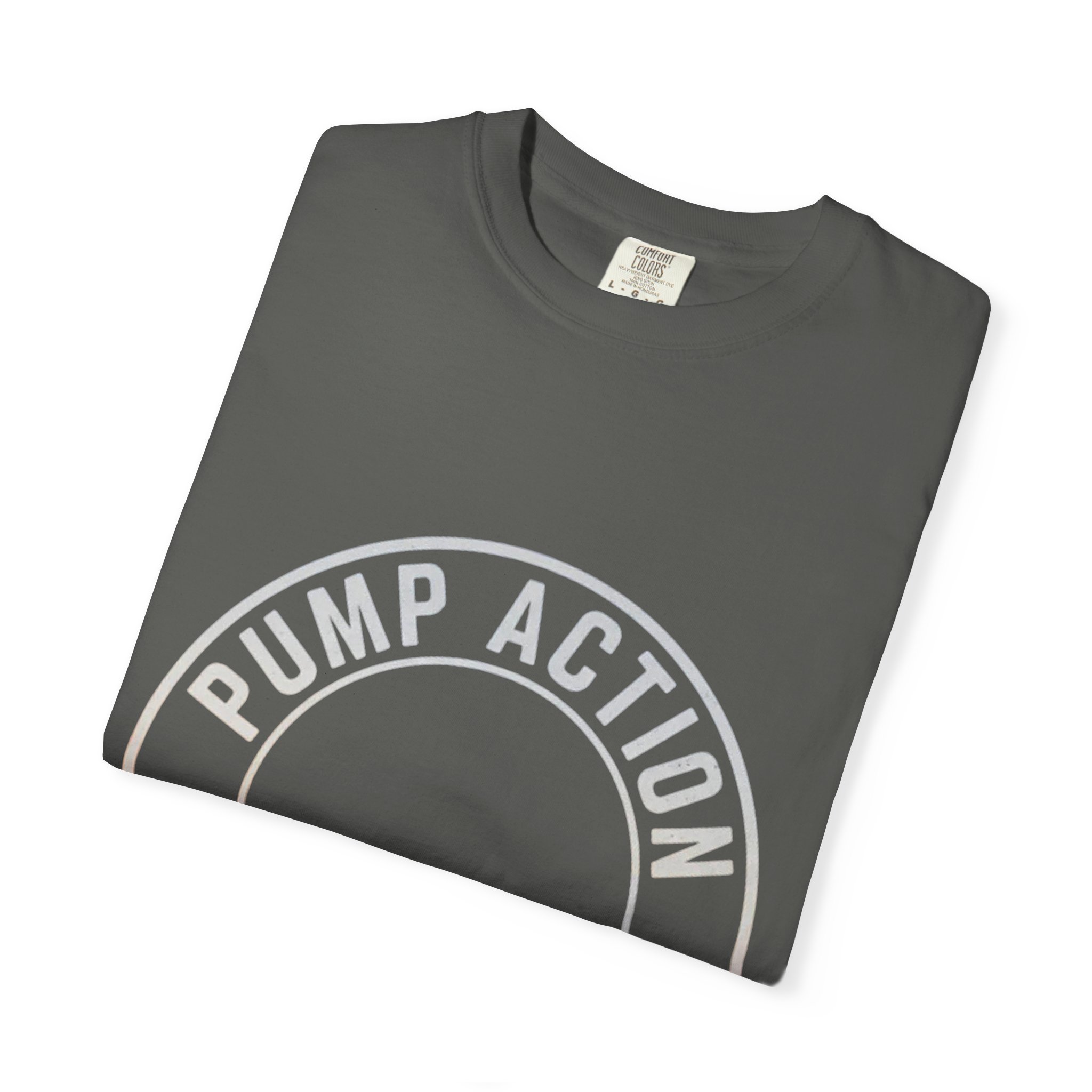Pump Action Wear T‑Shirt — Vintage Crest Graphic Tee - Image 19