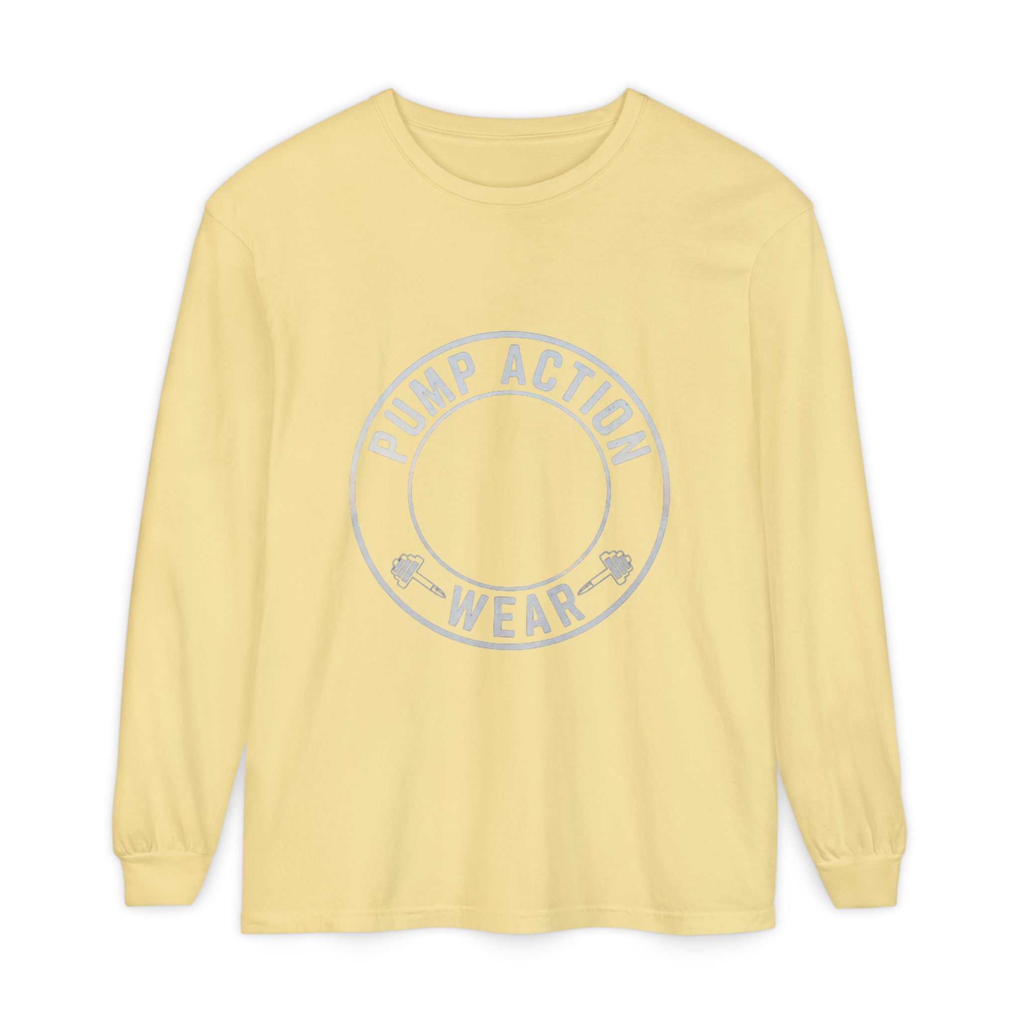 Pump Action Wear Long Sleeve Tee — Minimal Logo Casual Shirt - Image 29