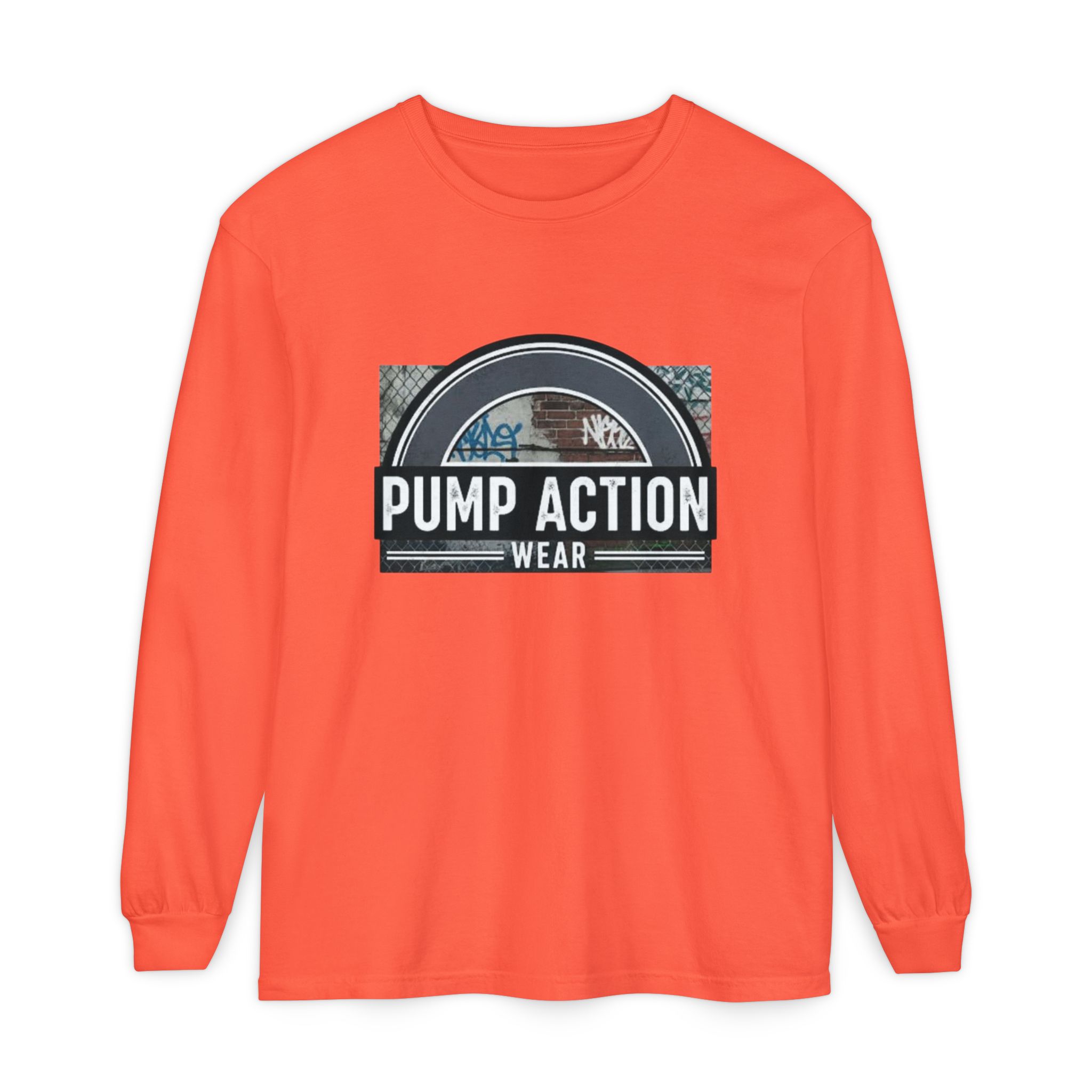 Pump Action Wear Long Sleeve Tee — Vintage Fuel Pump Logo Shirt - Image 9