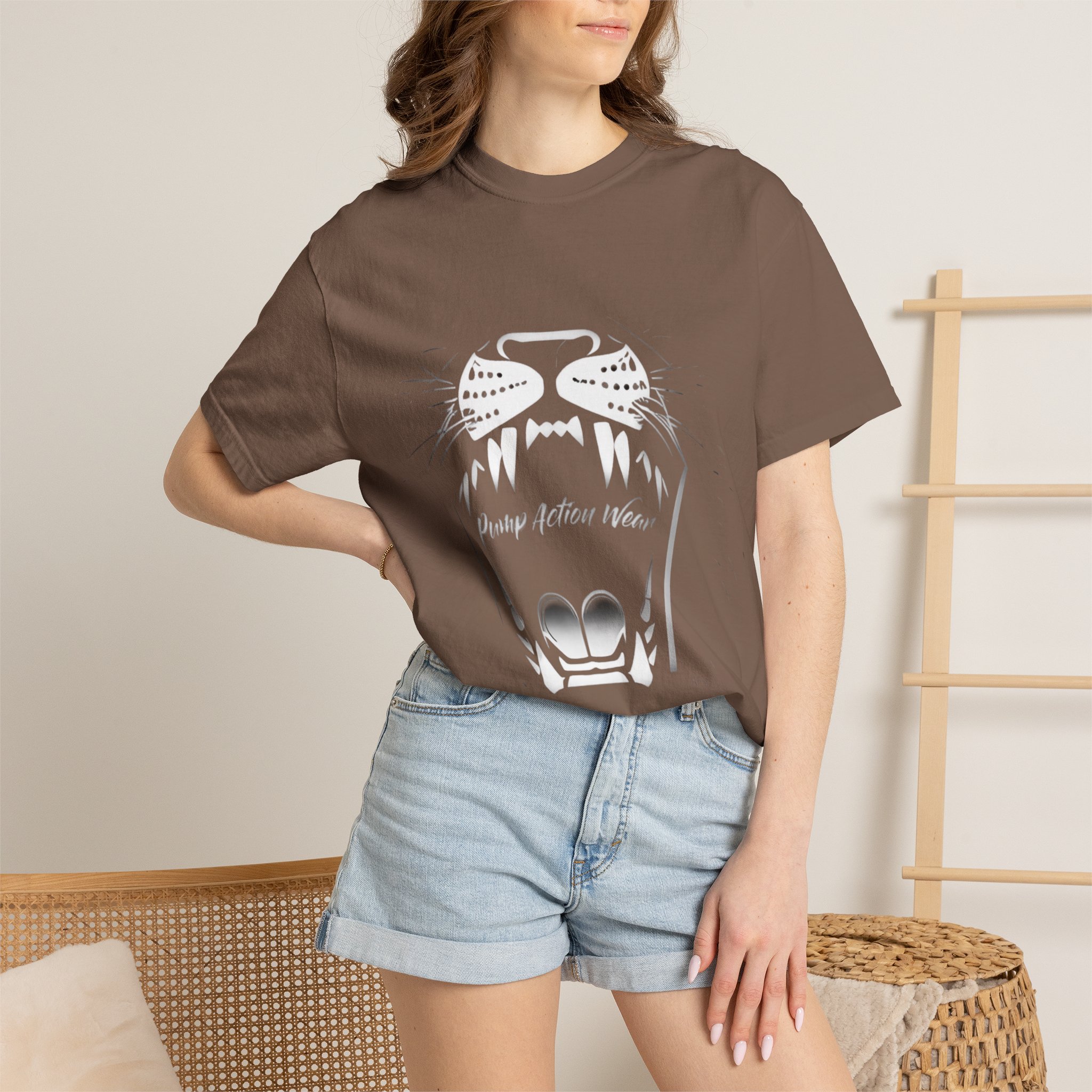 Cat Jaw Graphic T-Shirt — 'Please Afford Meow' Minimalist Cat Face Tee - Image 16