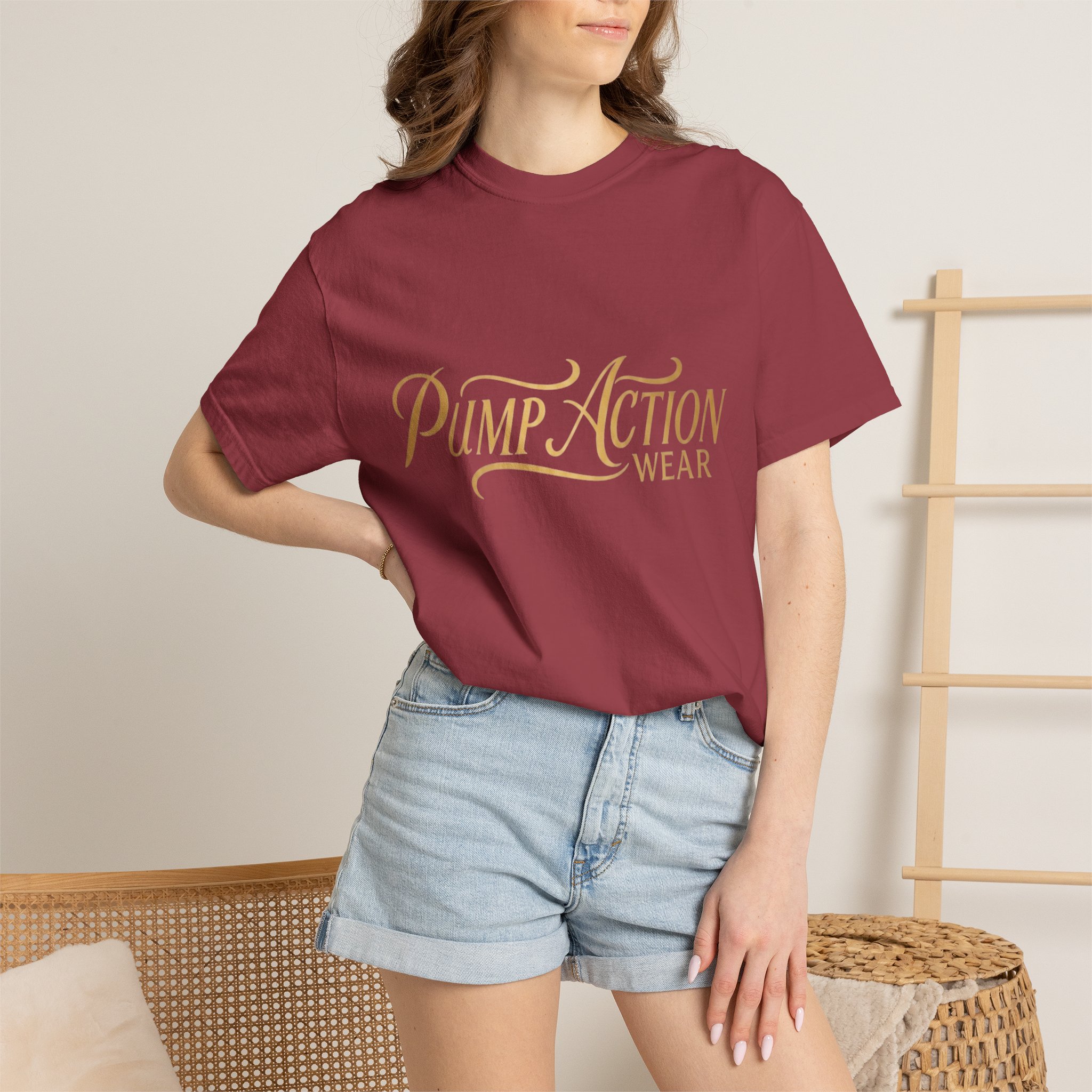 Pump Action Wear Script T-Shirt — Vintage Script Logo Tee - Image 52