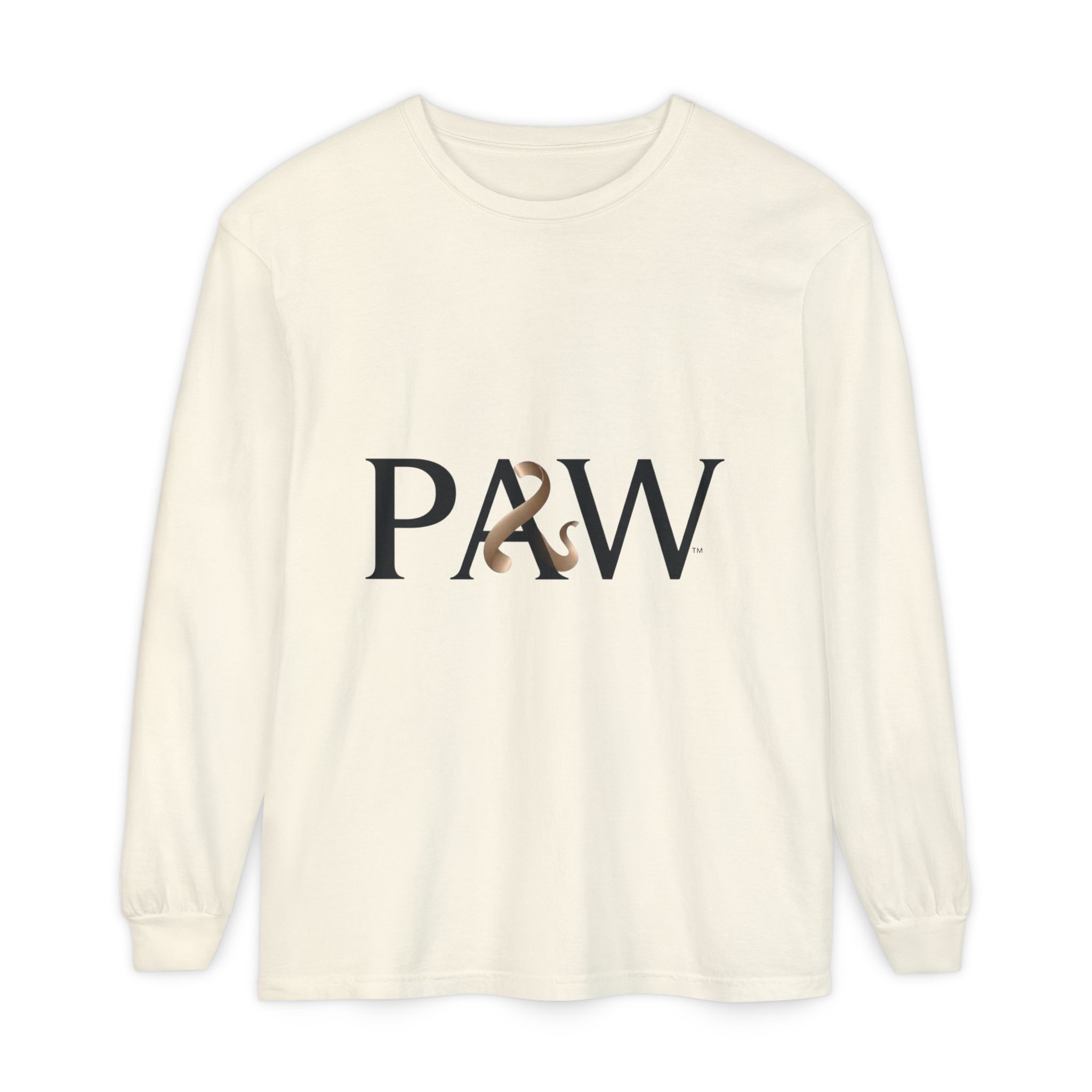 PAW Ampersand Long Sleeve Tee — Minimal Pet Lover Graphic Shirt - Image 17