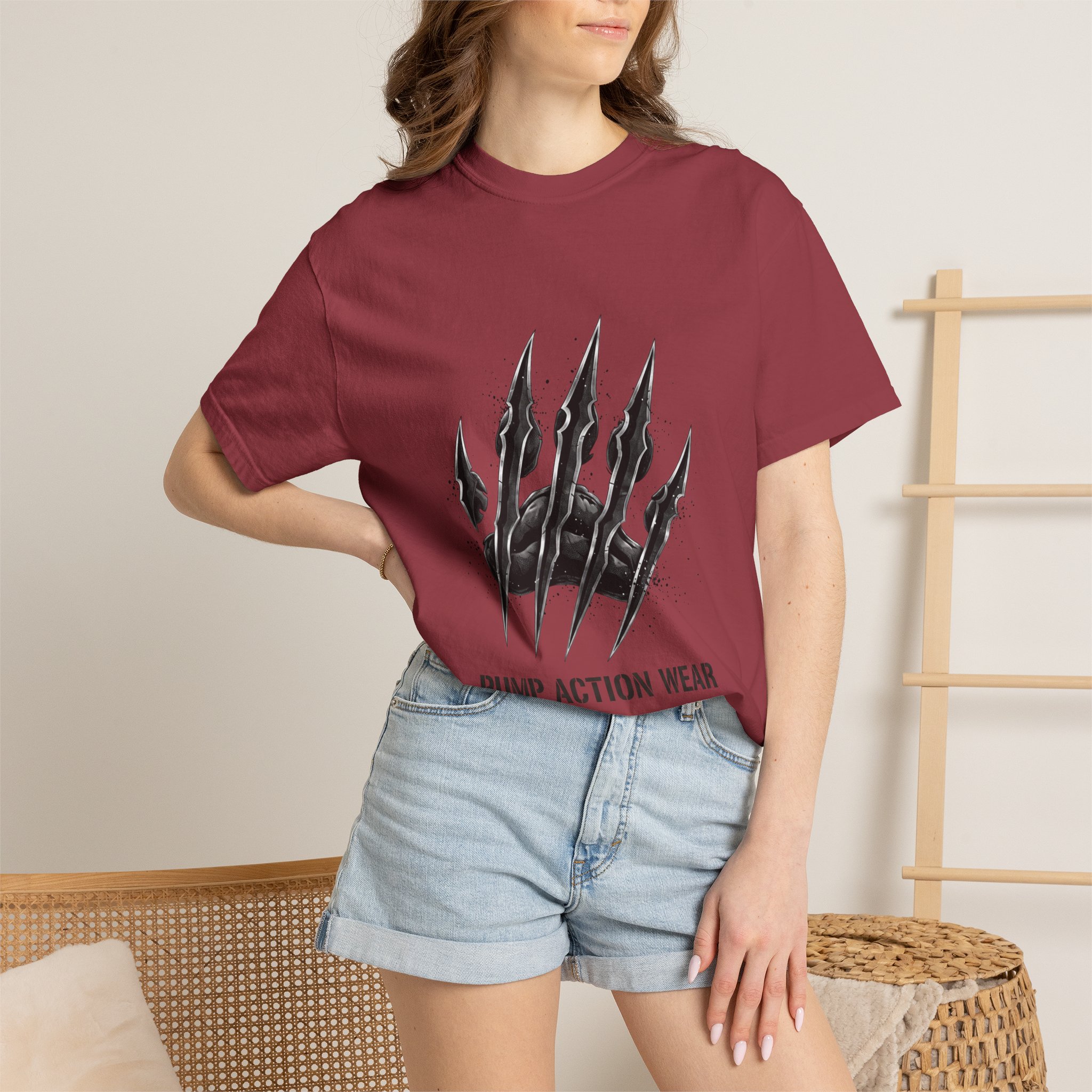 Pump Action Wear Graphic T-Shirt — Tactical Claw Logo Tee - Image 52