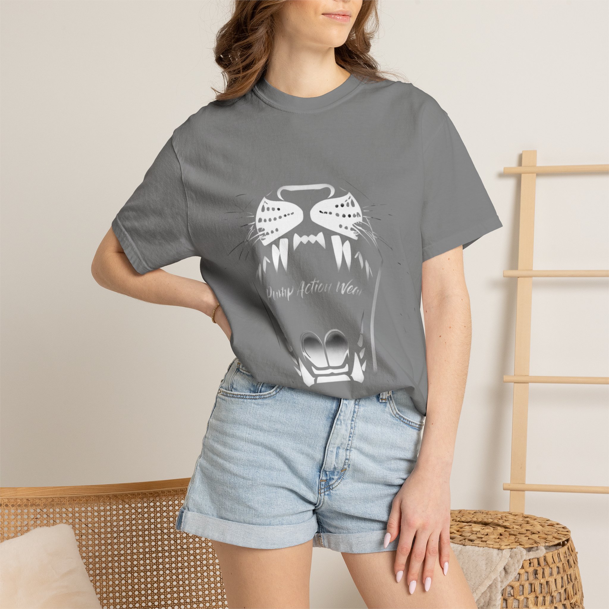 Cat Jaw Graphic T-Shirt — 'Please Afford Meow' Minimalist Cat Face Tee - Image 24