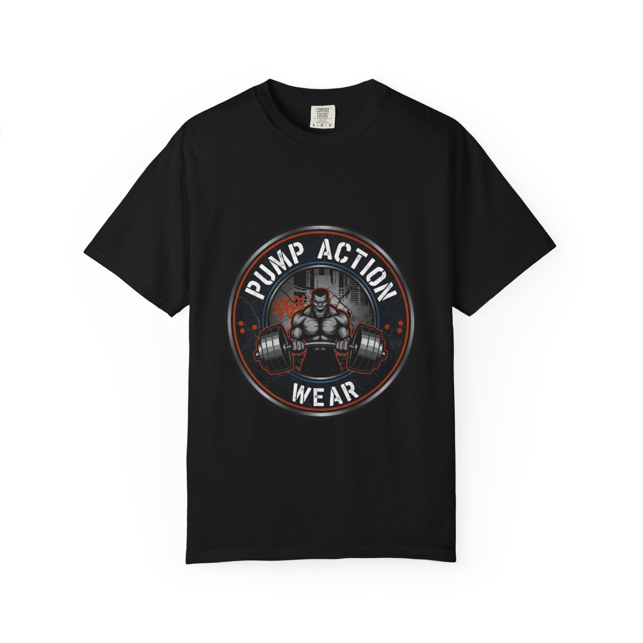 Gym T-Shirt — "Pump Action Wear" Muscle Weightlifting Tee - Image 45