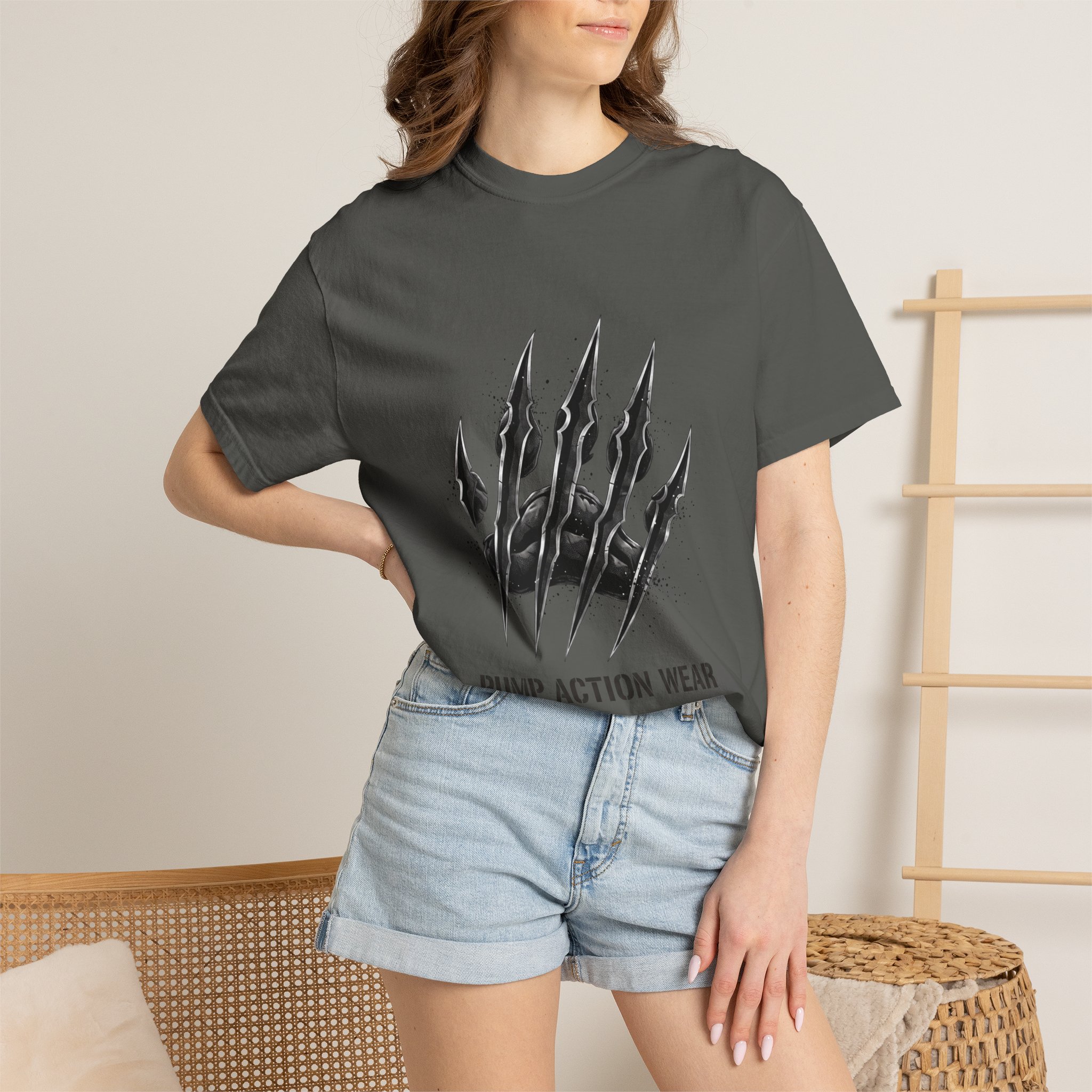 Pump Action Wear Graphic T-Shirt — Tactical Claw Logo Tee - Image 20