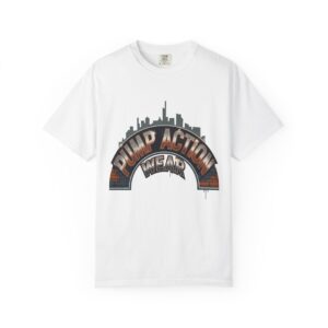 Pump Action Gear T-Shirt — Urban Skyline Retro Graphic Tee