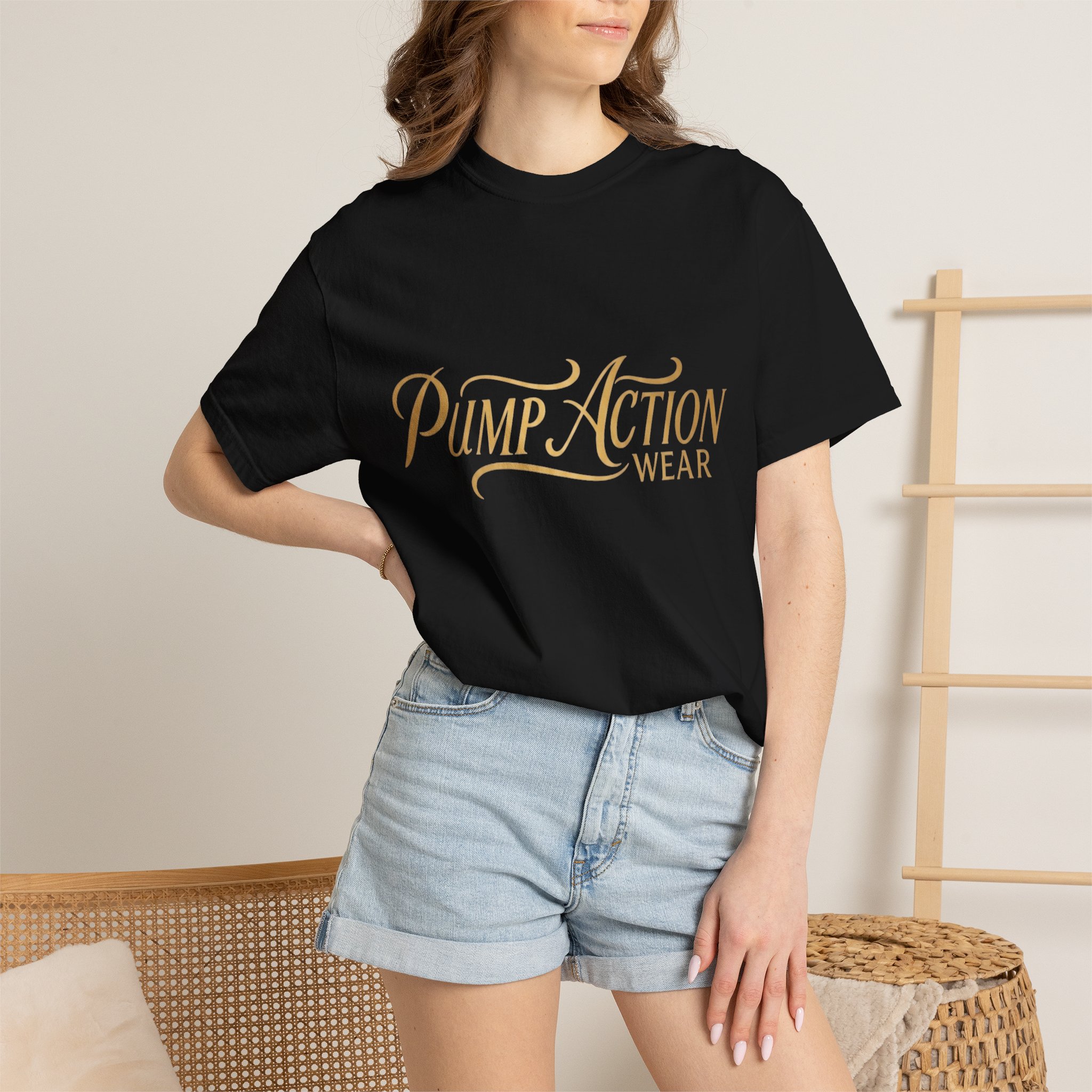 Pump Action Wear Script T-Shirt — Vintage Script Logo Tee - Image 48