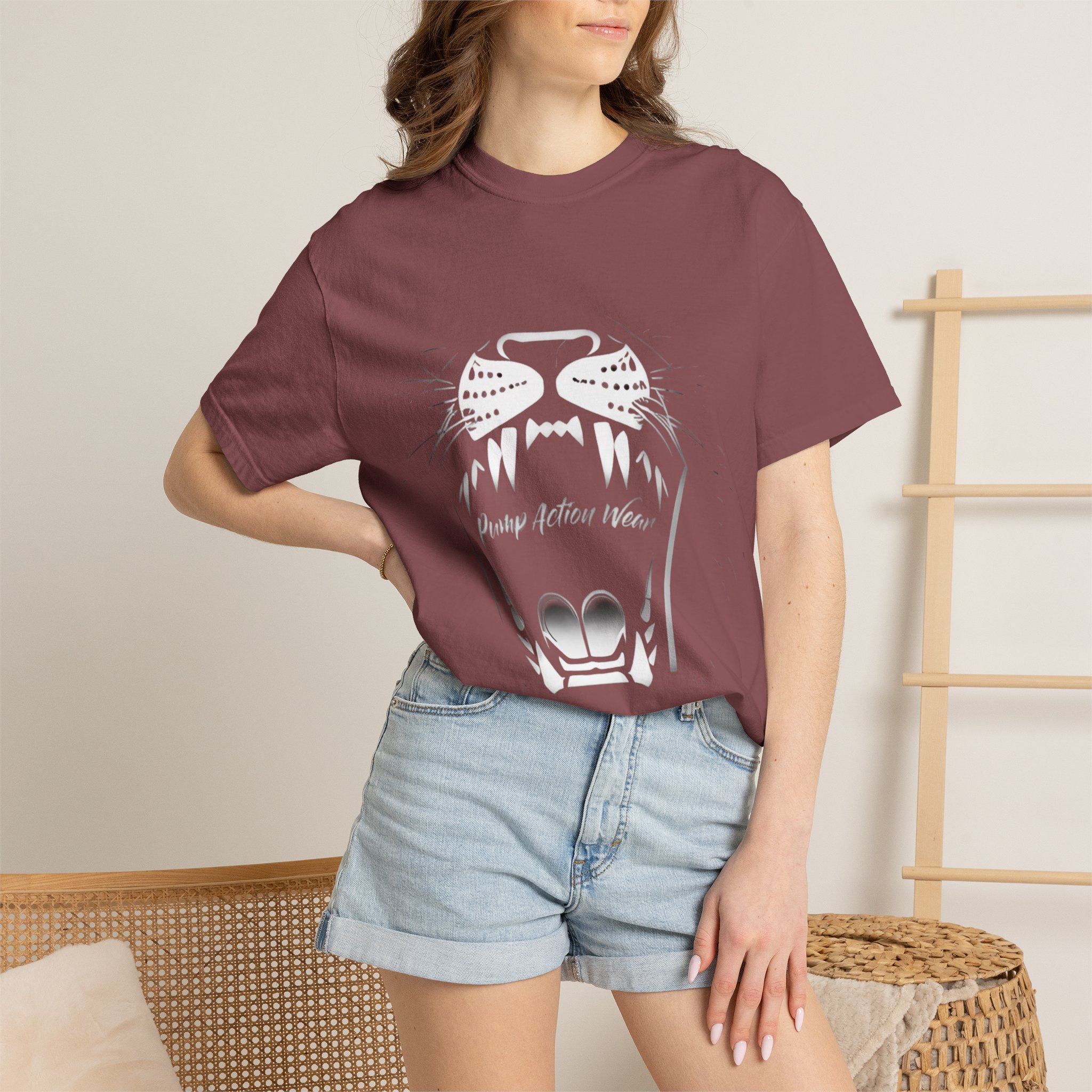 Cat Jaw Graphic T-Shirt — 'Please Afford Meow' Minimalist Cat Face Tee - Image 8