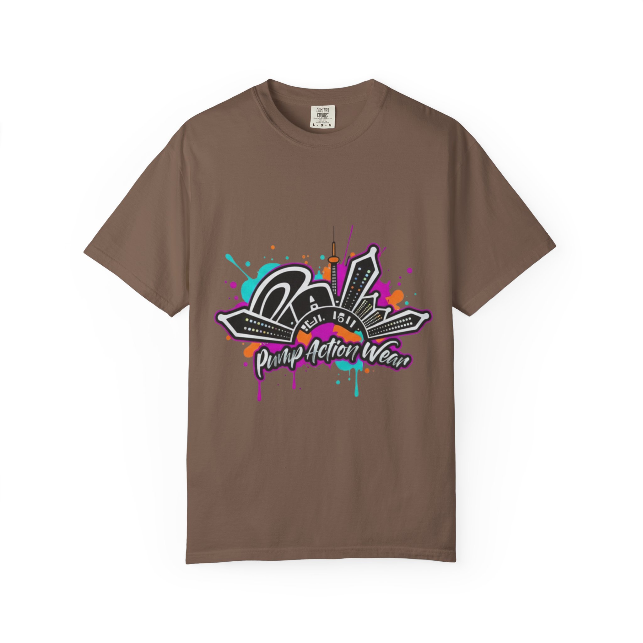 Graffiti Cityscape T-Shirt — Punk Action Wear Graphic Tee - Image 13