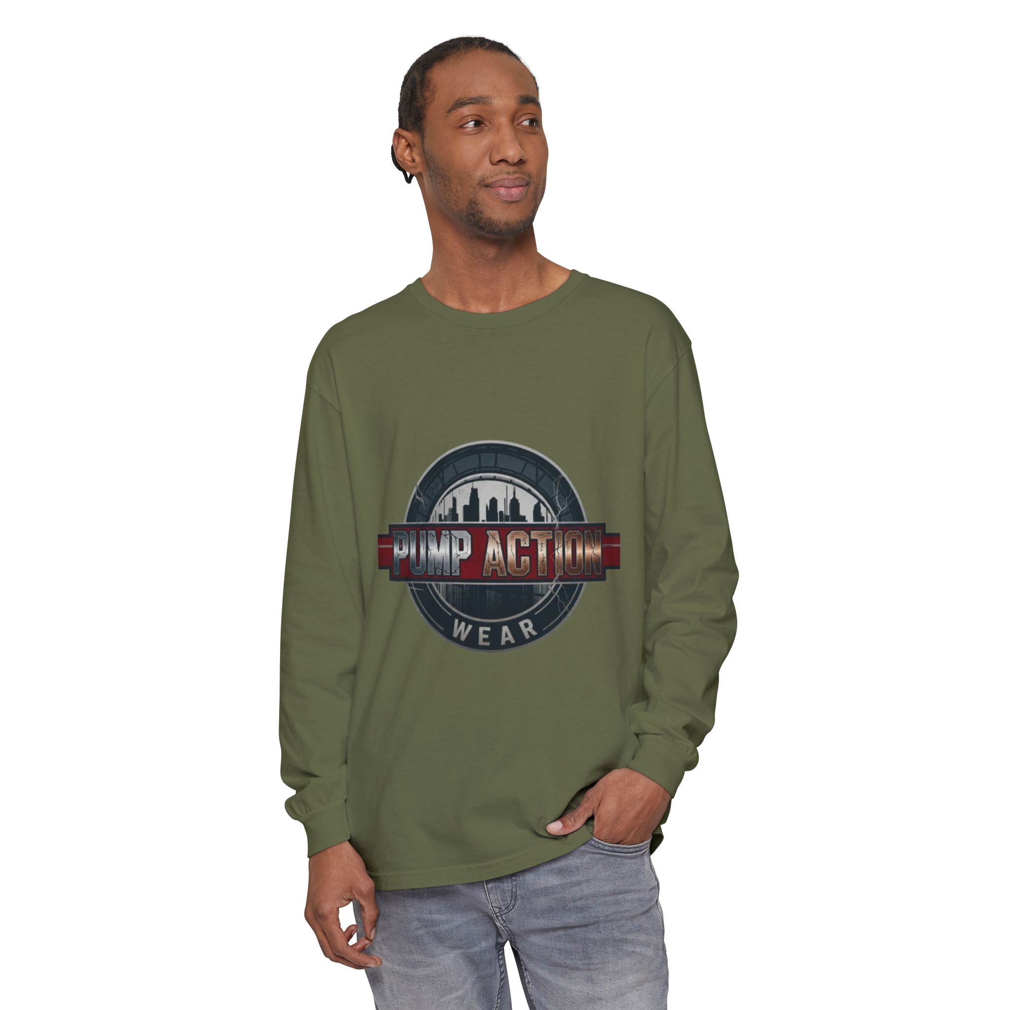 Pump Action Logo Long Sleeve Tee - Image 39