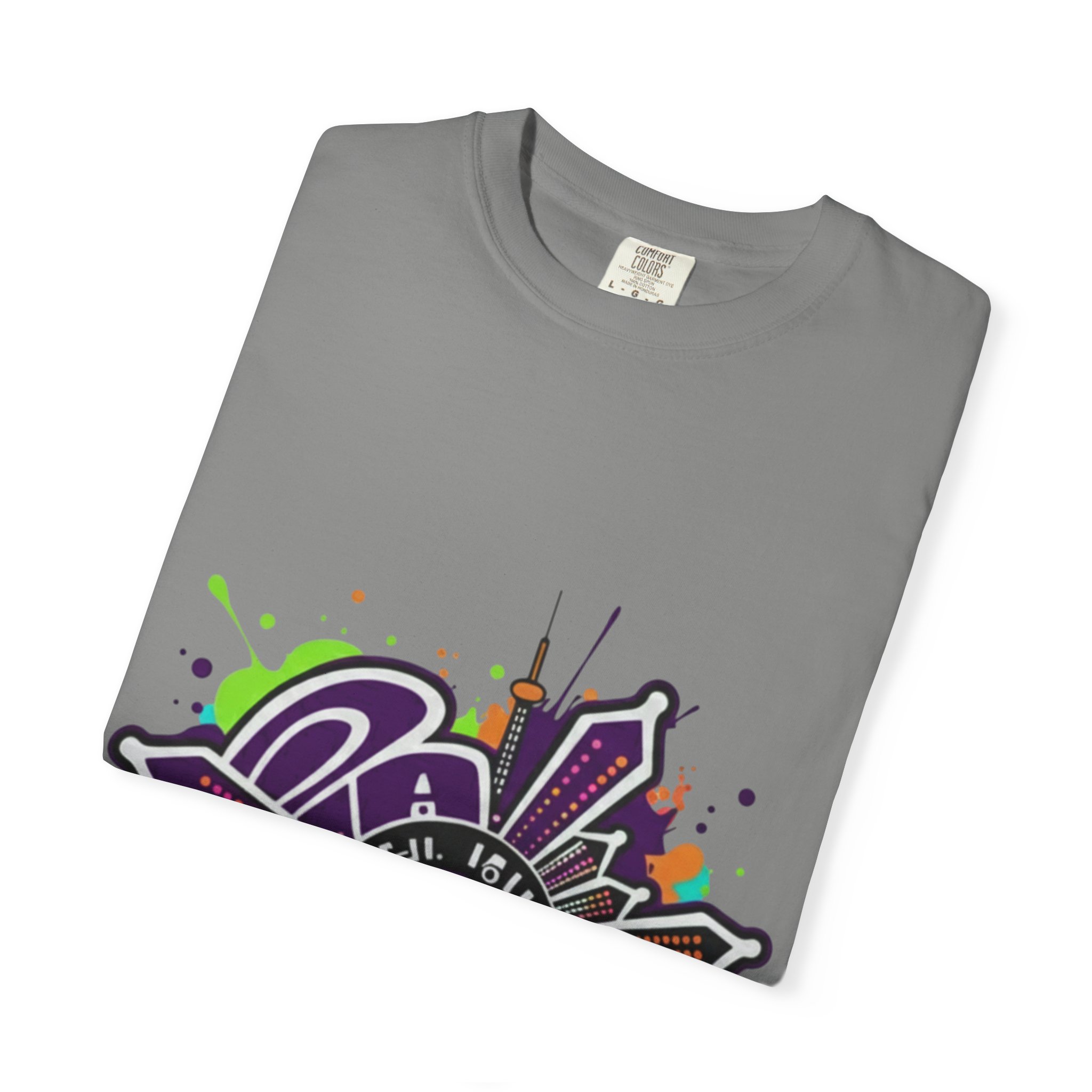 T-Shirt — Retro Graffiti 'Party All Night' Graphic Tee - Image 31
