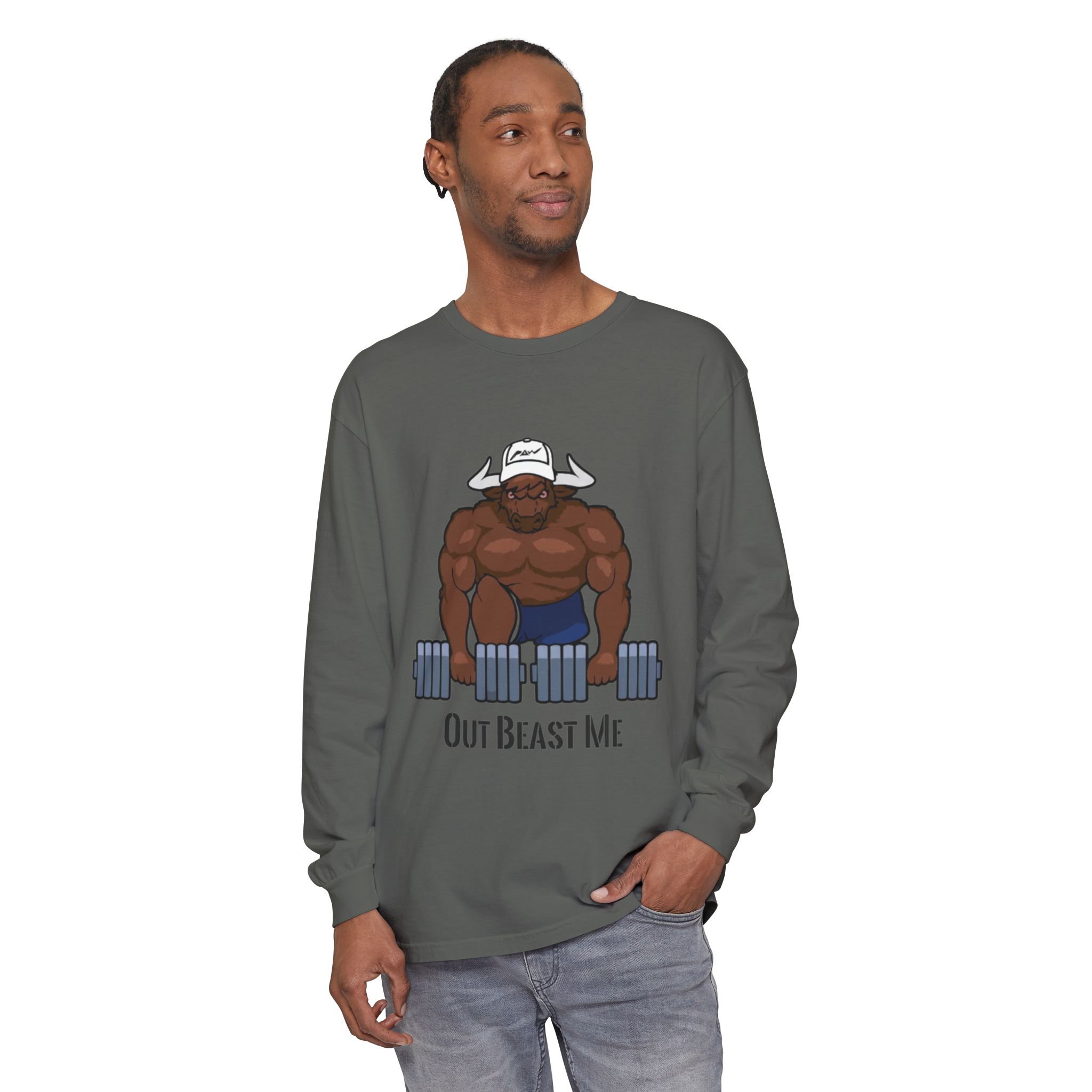 Out Beast Me Long Sleeve Shirt — Motivational Gym Tee - Image 39