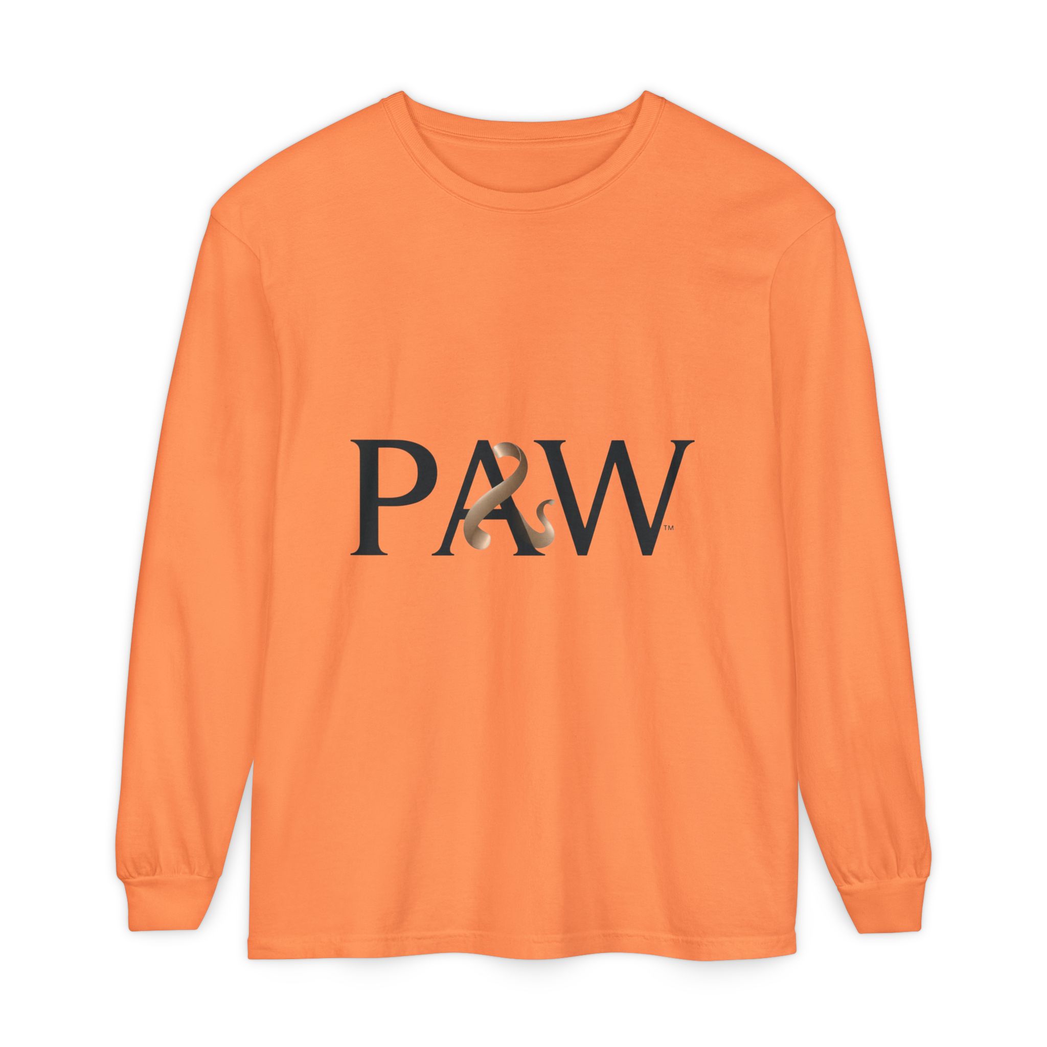 PAW Ampersand Long Sleeve Tee — Minimal Pet Lover Graphic Shirt - Image 5