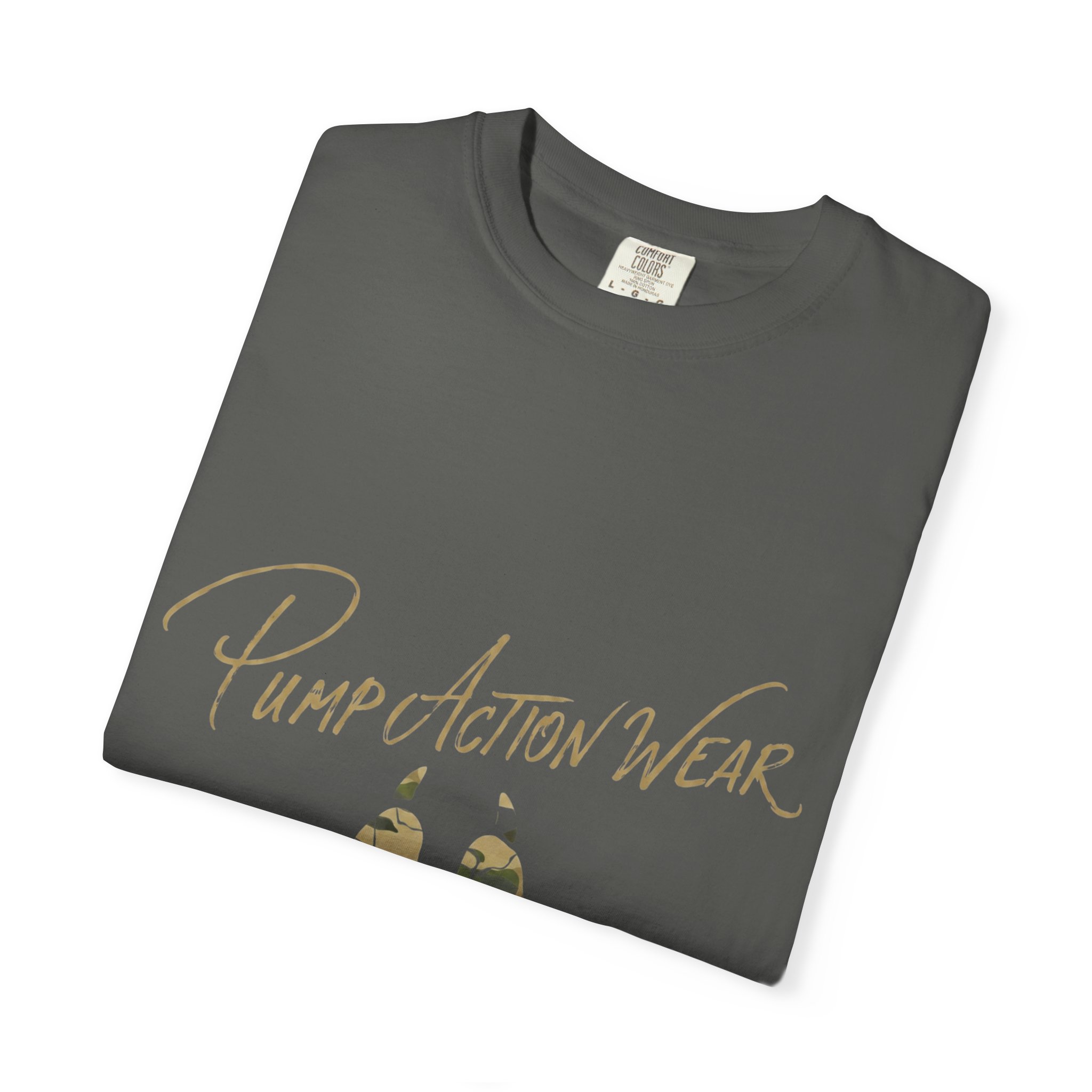 Paw Camo Tee — "Pump Action Wear" Graphic T-Shirt - Image 19