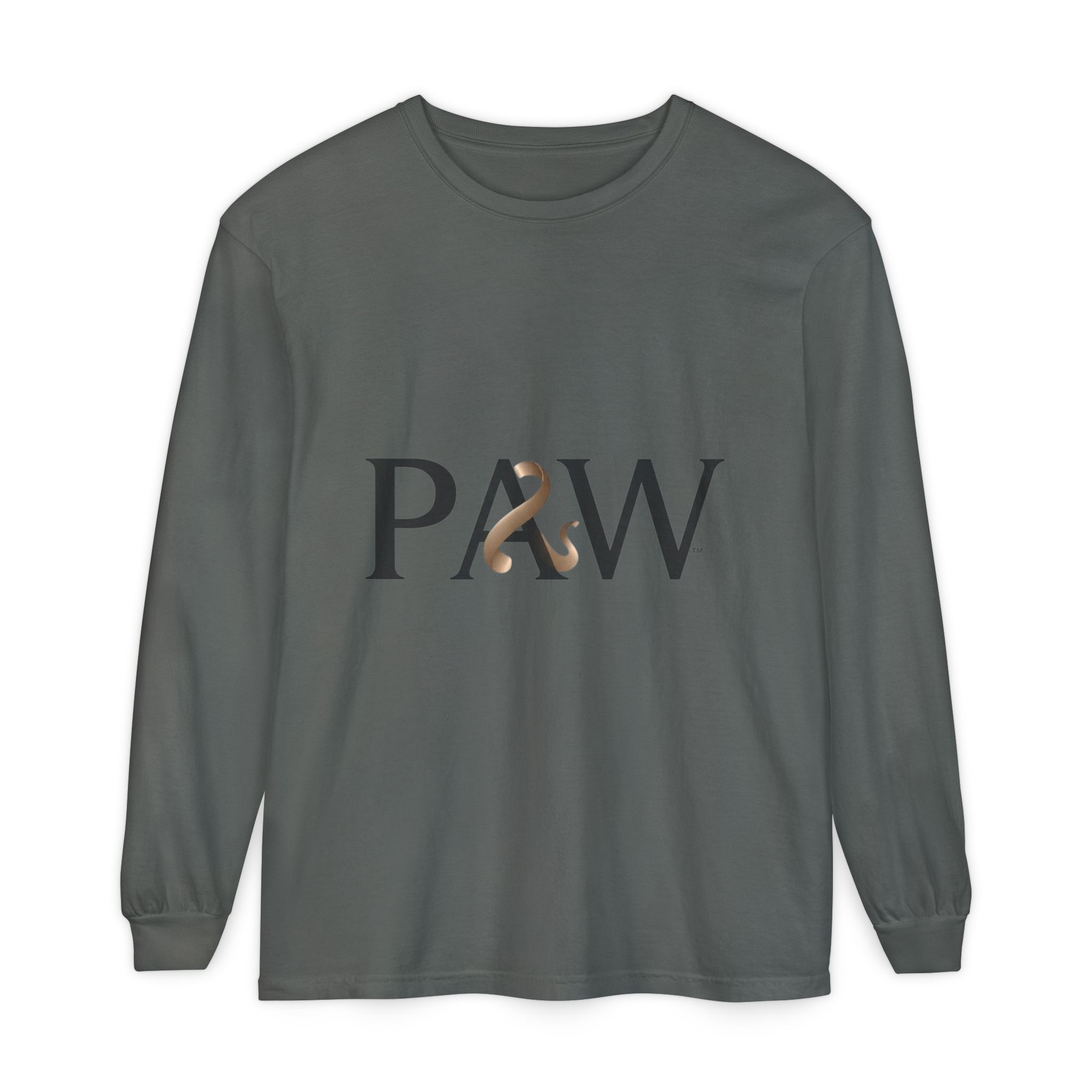 PAW Ampersand Long Sleeve Tee — Minimal Pet Lover Graphic Shirt - Image 37