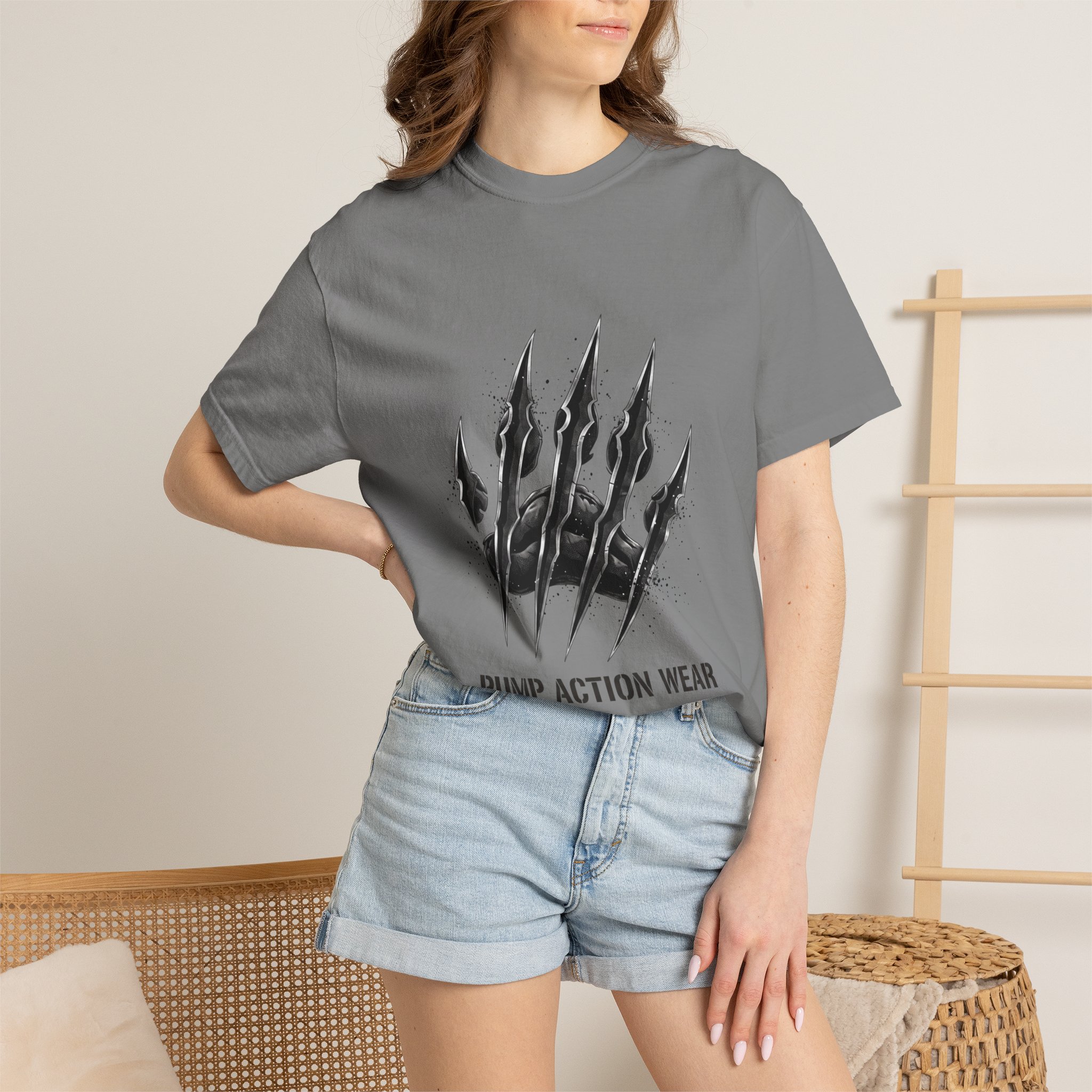 Pump Action Wear Graphic T-Shirt — Tactical Claw Logo Tee - Image 24