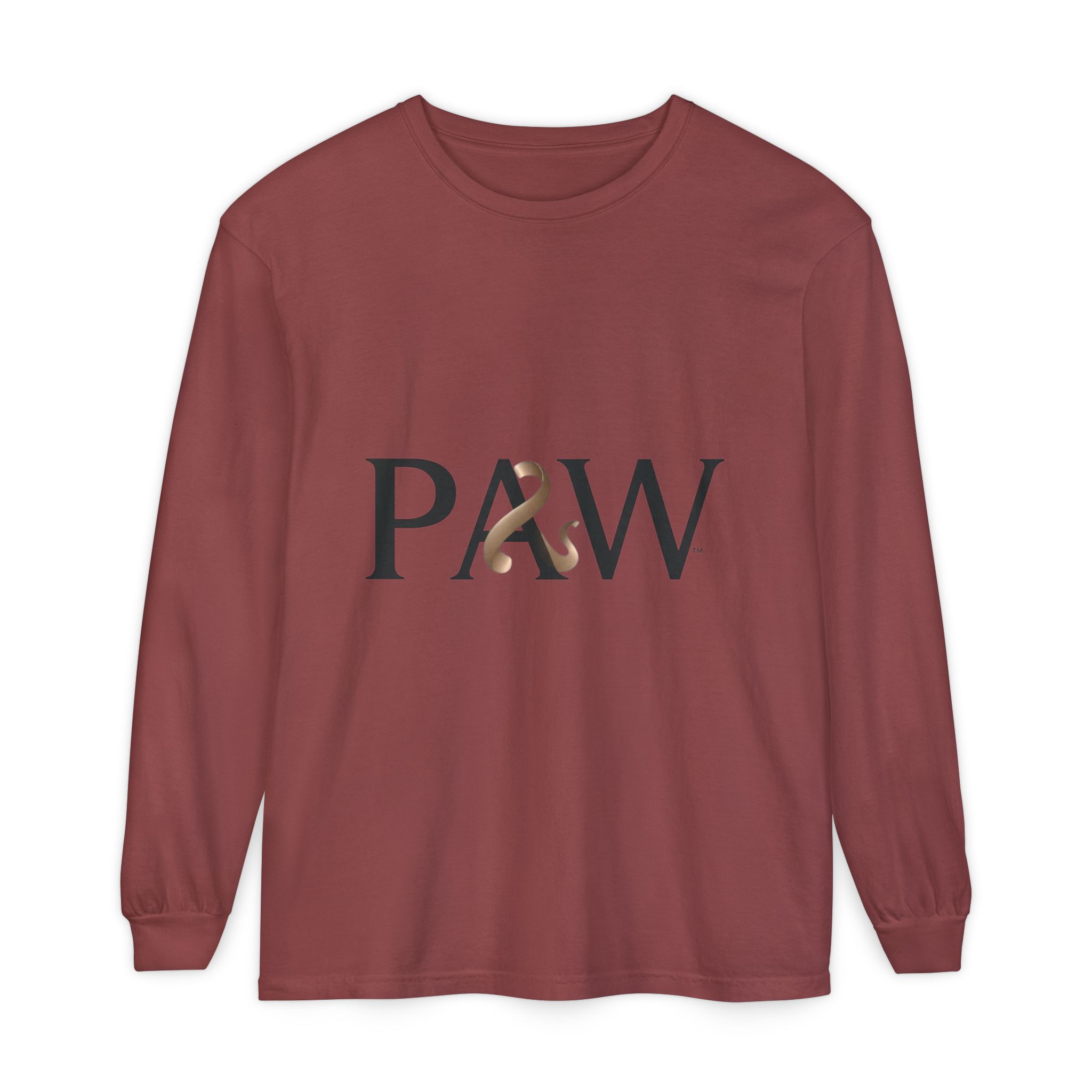PAW Ampersand Long Sleeve Tee — Minimal Pet Lover Graphic Shirt - Image 13