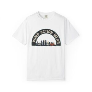 Pump Action Wear Skyline T-Shirt — Urban Retro Graphic Tee