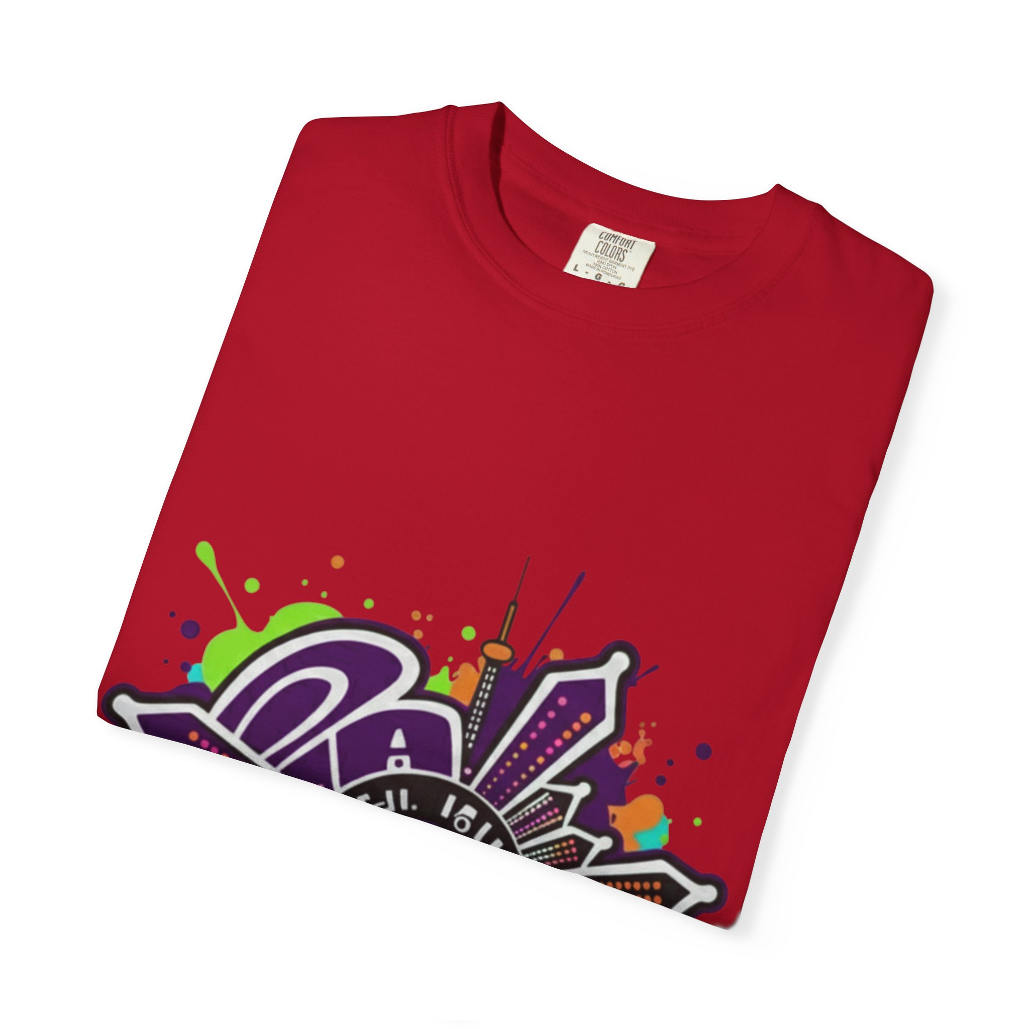 T-Shirt — Retro Graffiti 'Party All Night' Graphic Tee - Image 51