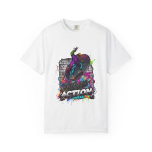 Skateboard Streetwear T-Shirt — "Punk Action" Graffiti Skate Tee