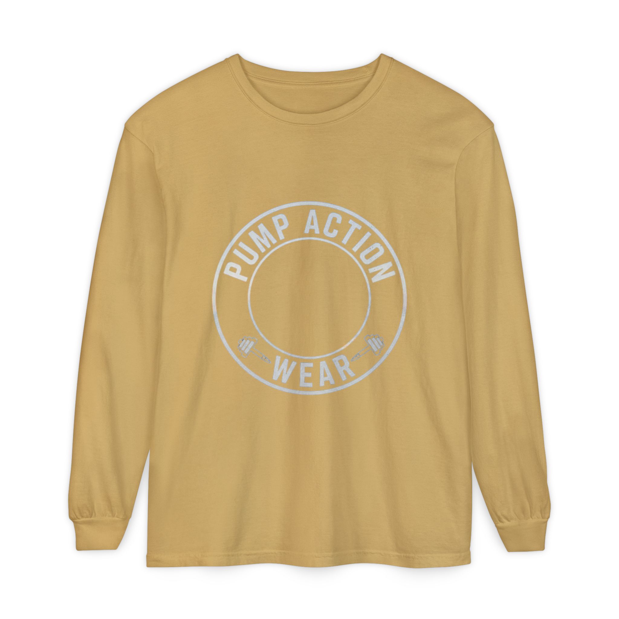 Pump Action Wear Long Sleeve Tee — Minimal Logo Casual Shirt - Image 21
