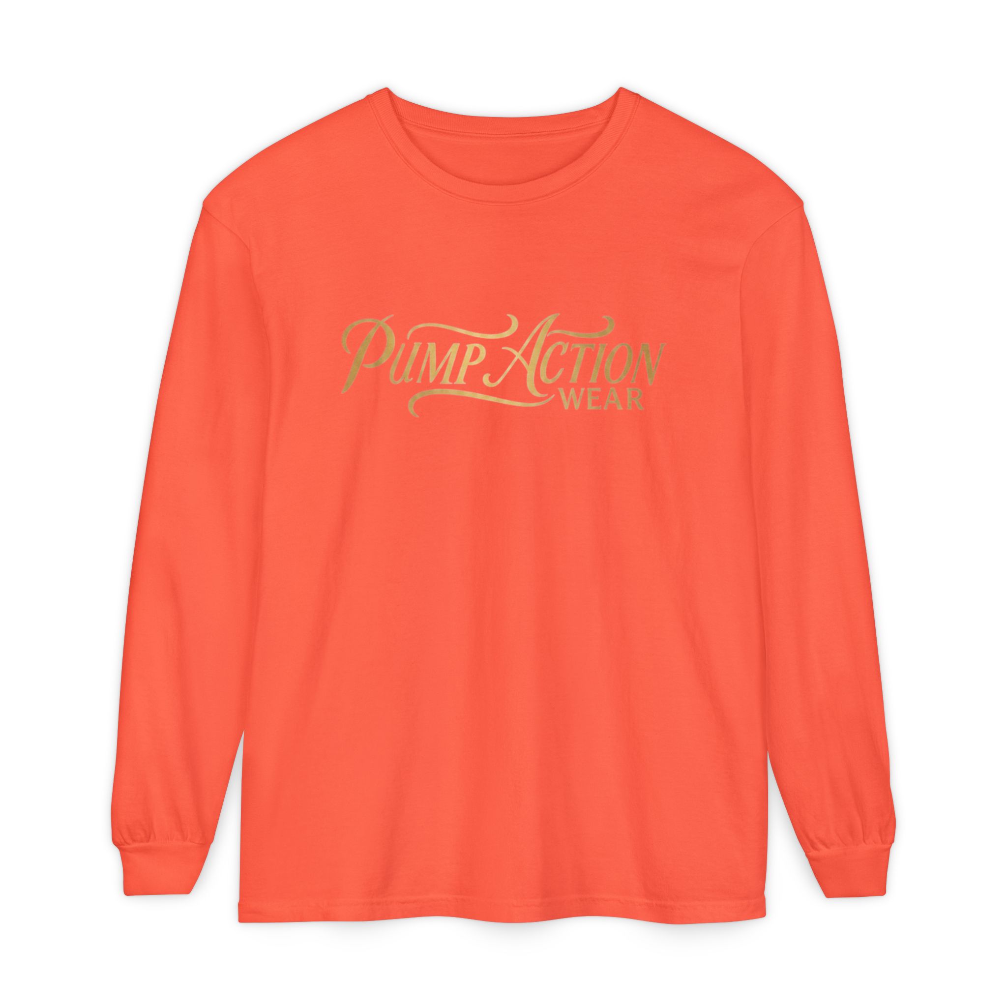 Pump Action Wear Long Sleeve Tee — Script Logo Graphic Shirt - Image 9