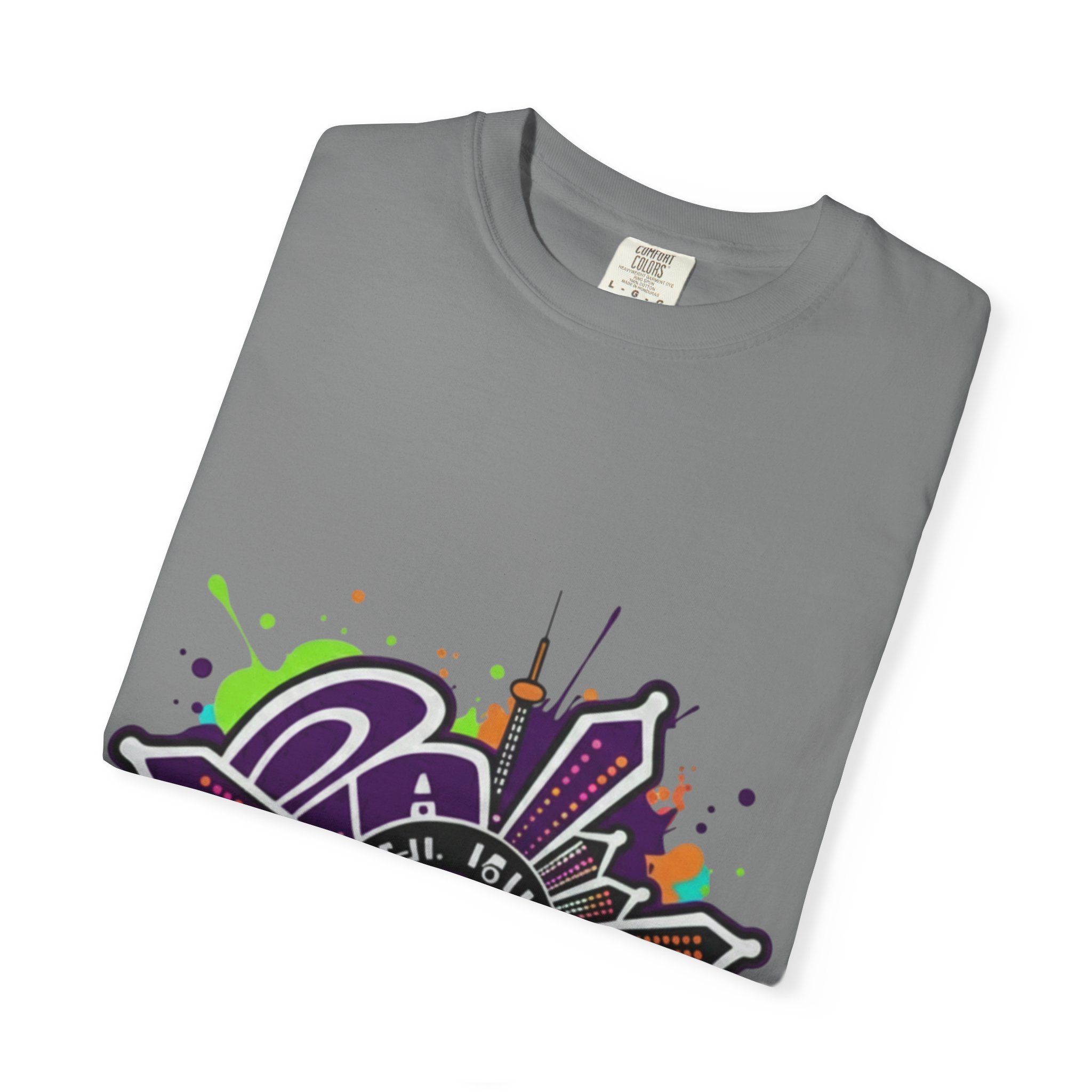 T-Shirt — Retro Graffiti 'Party All Night' Graphic Tee - Image 23