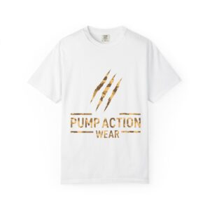 Pump Action Wear Graphic T-Shirt — Distressed Claw Logo Fitness Tee