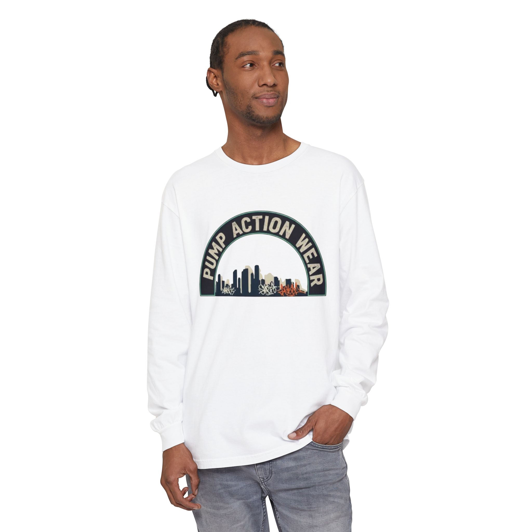 Pump Action Wear Skyline Long Sleeve Tee - Image 3
