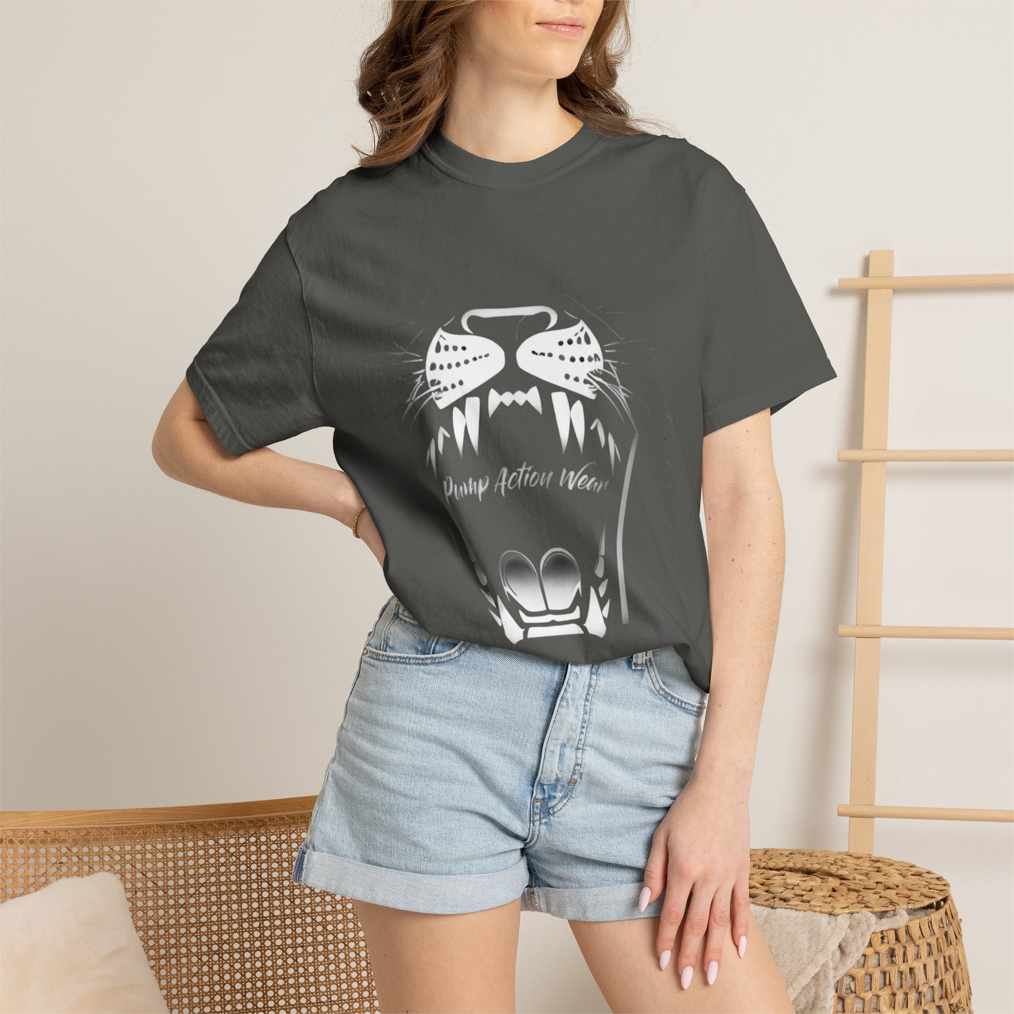 Cat Jaw Graphic T-Shirt — 'Please Afford Meow' Minimalist Cat Face Tee - Image 20