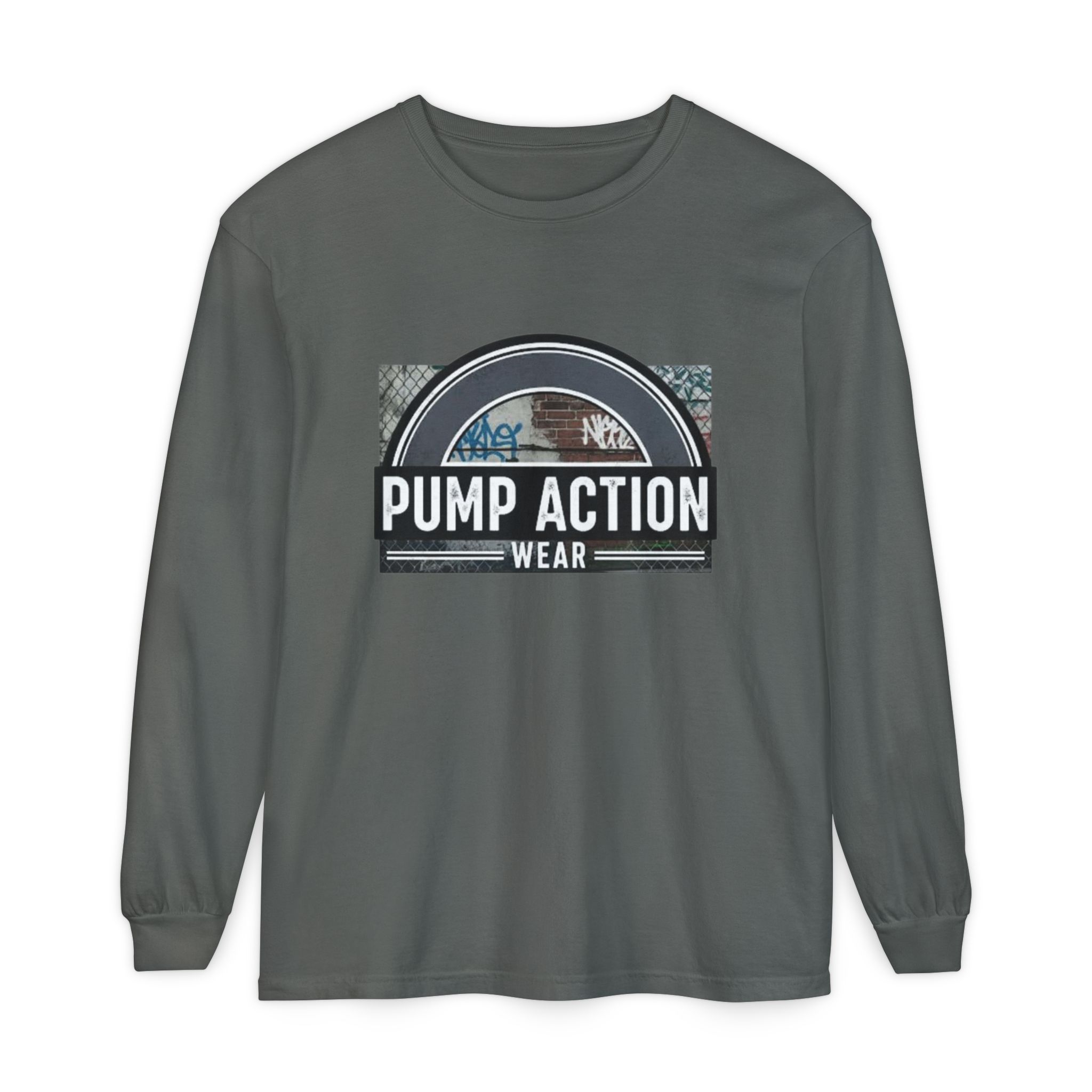 Pump Action Wear Long Sleeve Tee — Vintage Fuel Pump Logo Shirt - Image 37