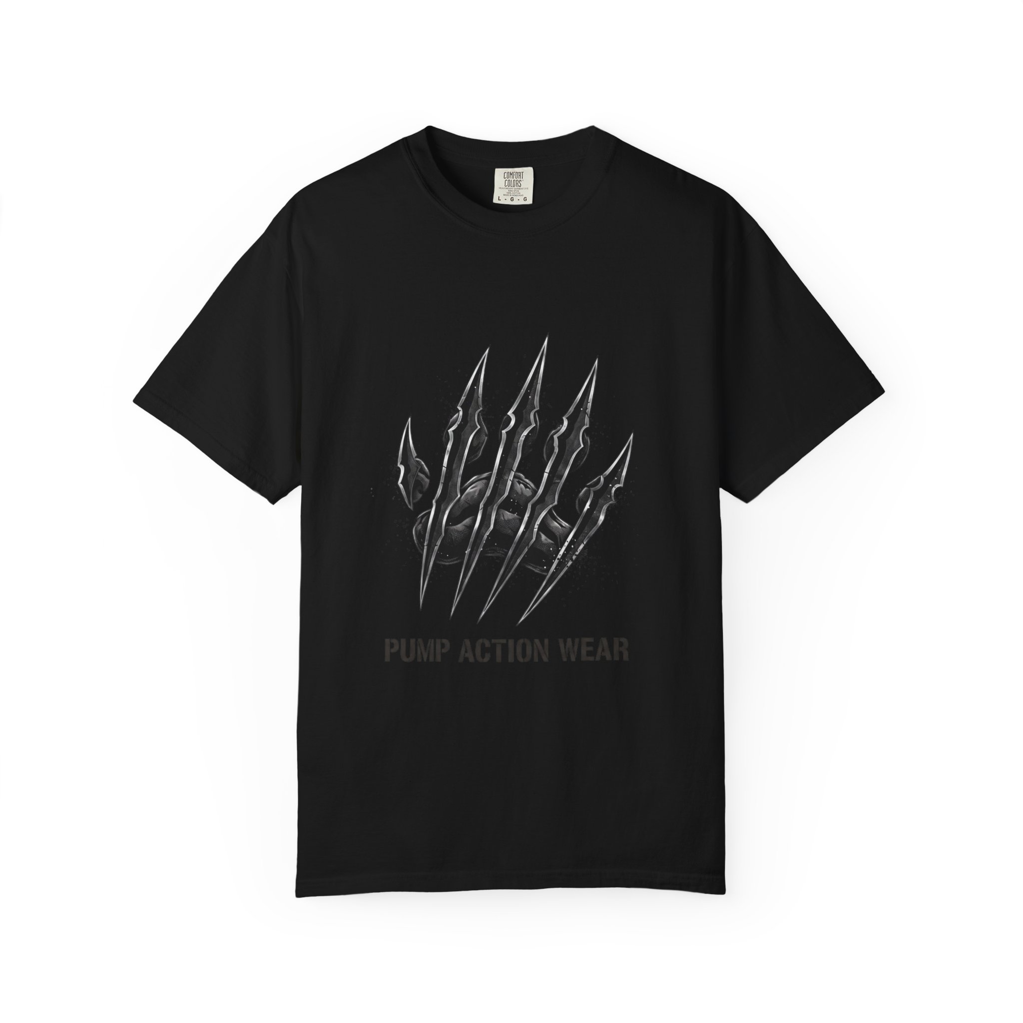 Pump Action Wear Graphic T-Shirt — Tactical Claw Logo Tee - Image 45