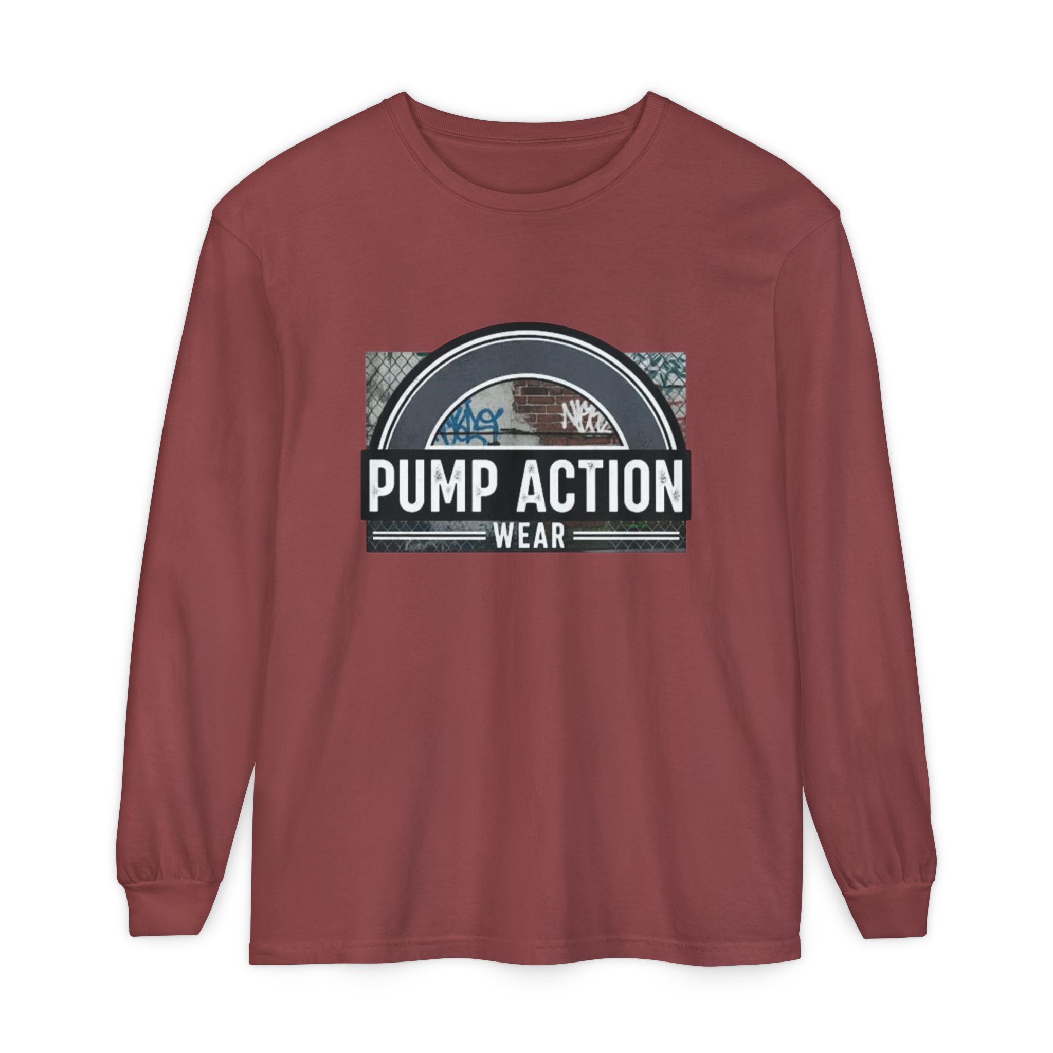 Pump Action Wear Long Sleeve Tee — Vintage Fuel Pump Logo Shirt - Image 13
