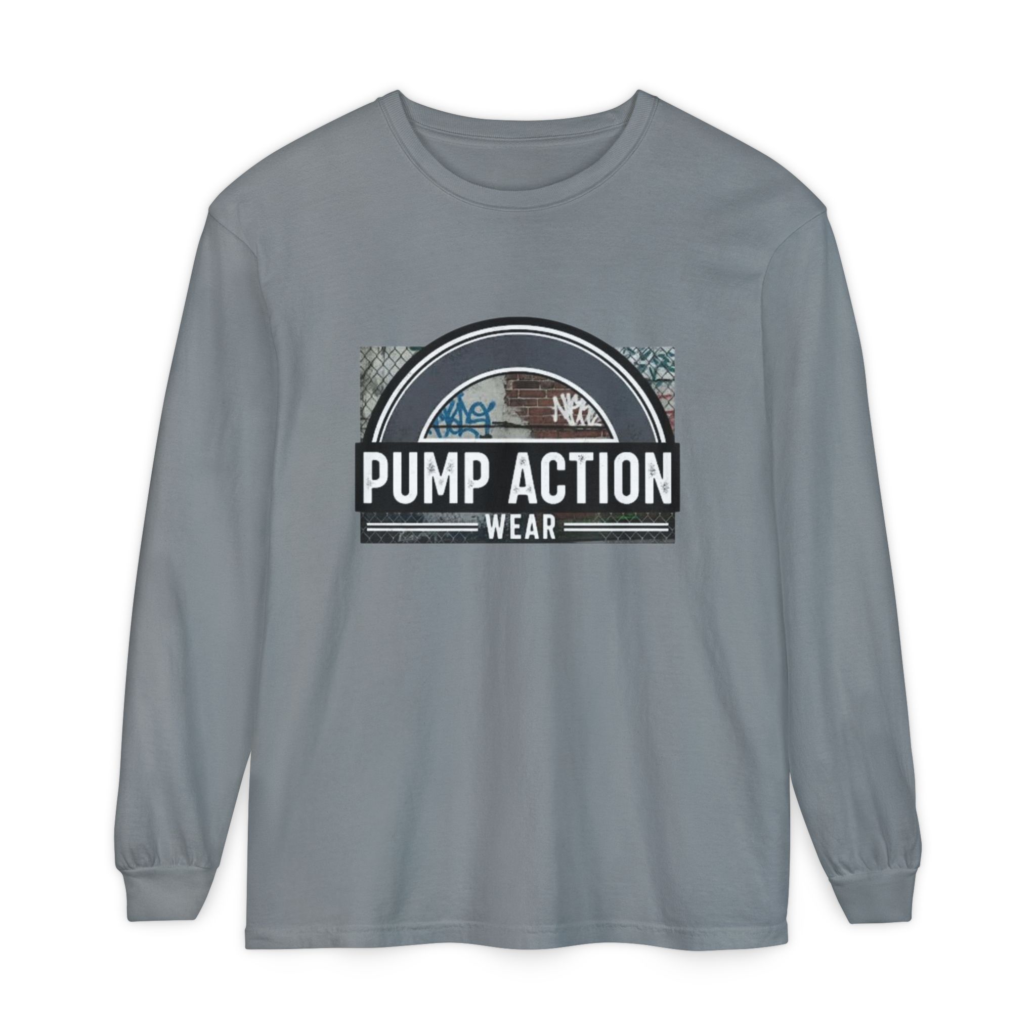 Pump Action Wear Long Sleeve Tee — Vintage Fuel Pump Logo Shirt - Image 53