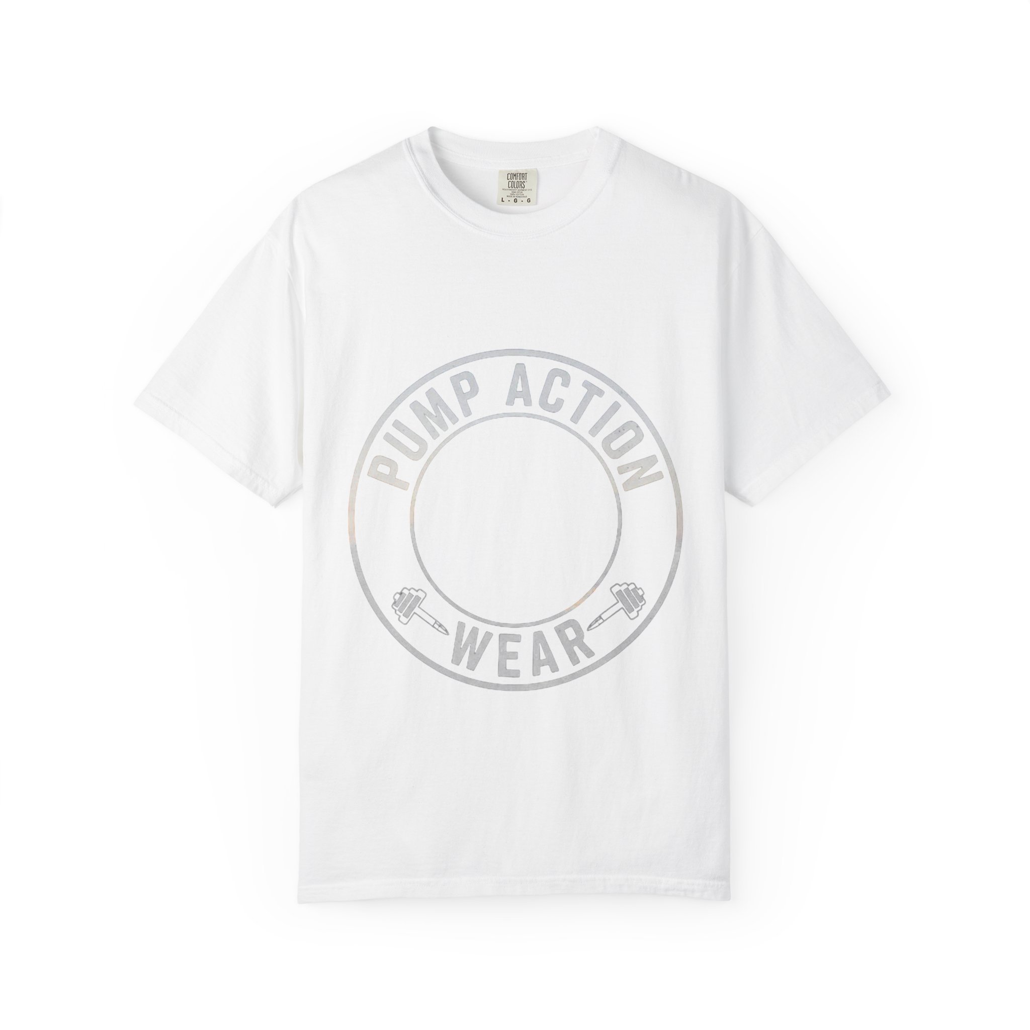 Pump Action Wear T‑Shirt — Vintage Crest Graphic Tee