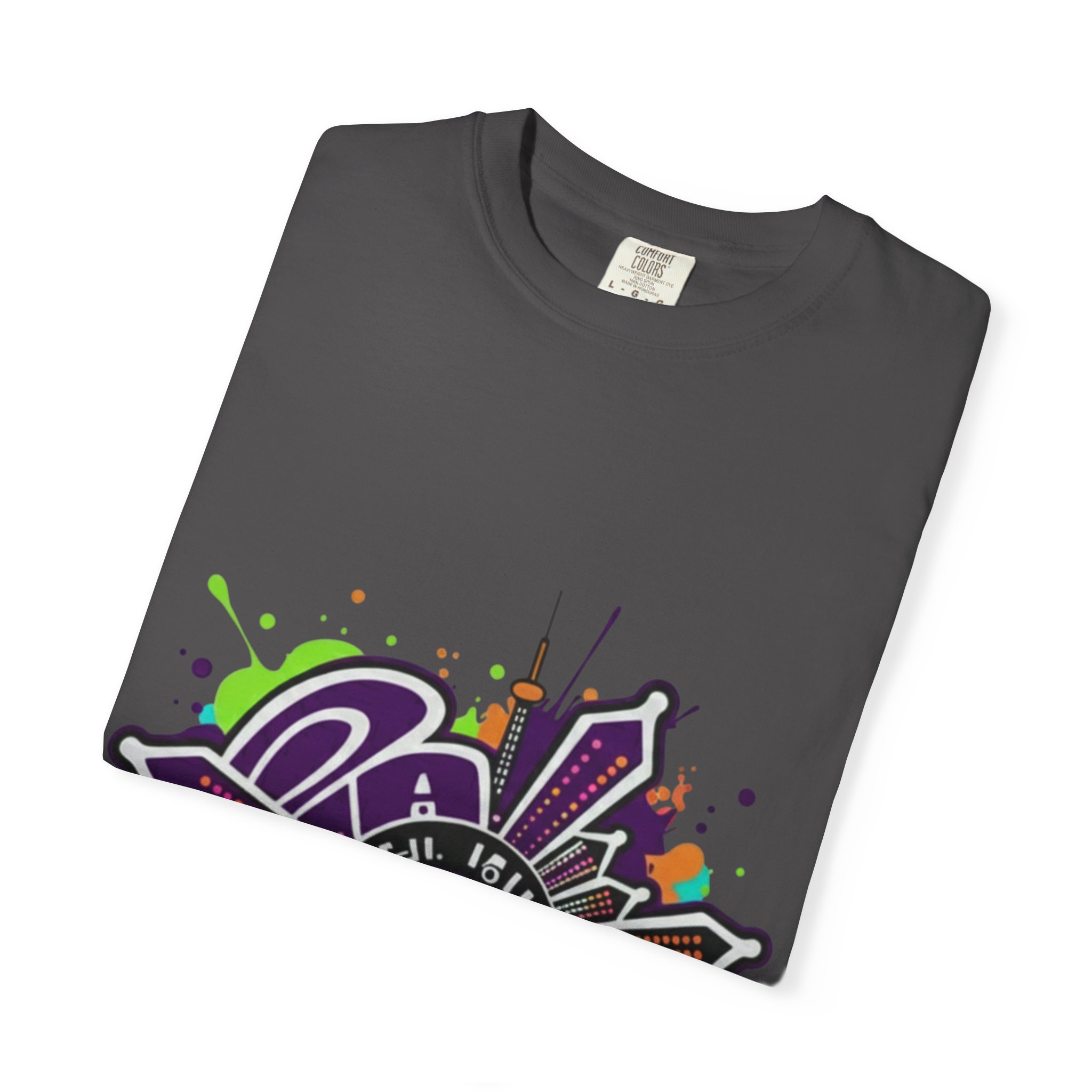 T-Shirt — Retro Graffiti 'Party All Night' Graphic Tee - Image 39