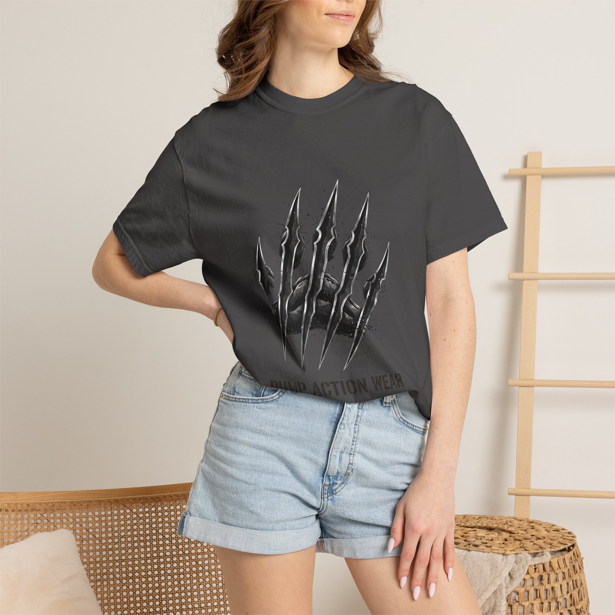 Pump Action Wear Graphic T-Shirt — Tactical Claw Logo Tee - Image 44