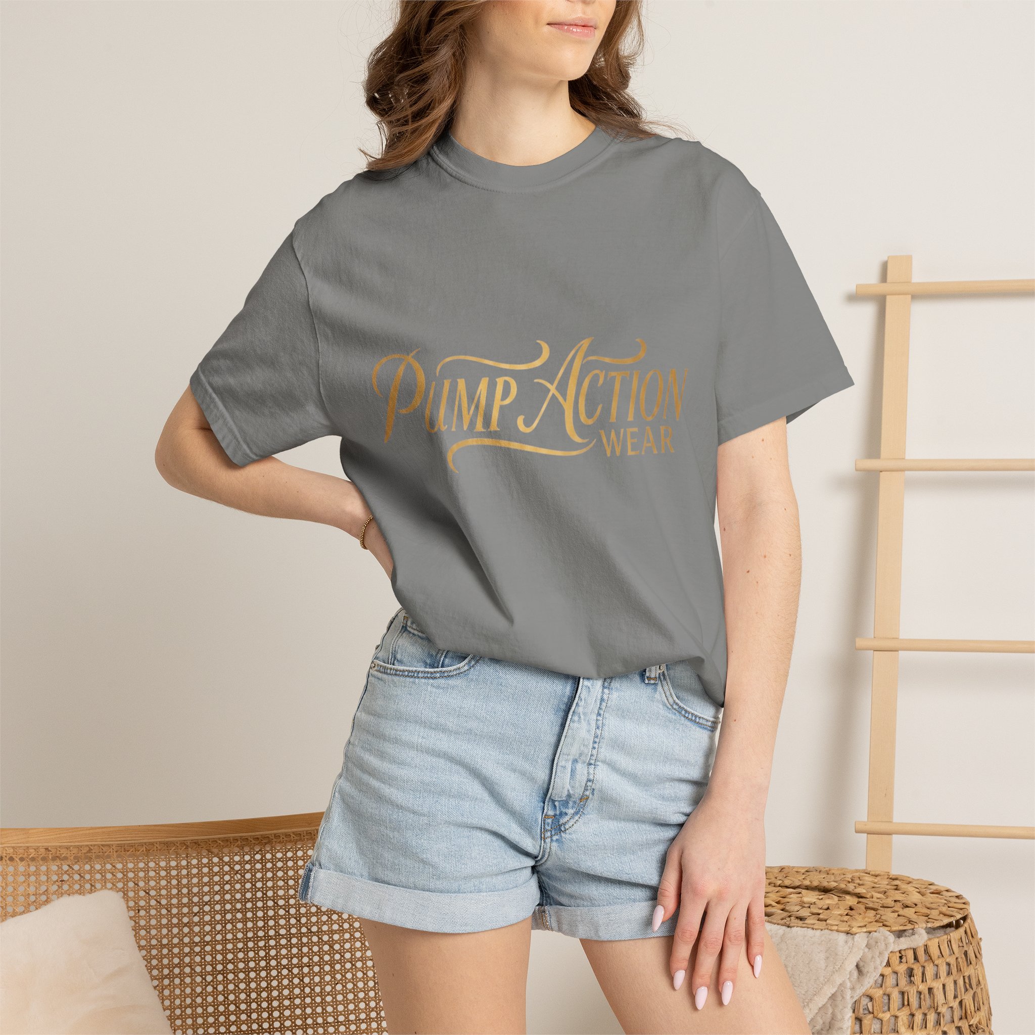 Pump Action Wear Script T-Shirt — Vintage Script Logo Tee - Image 36