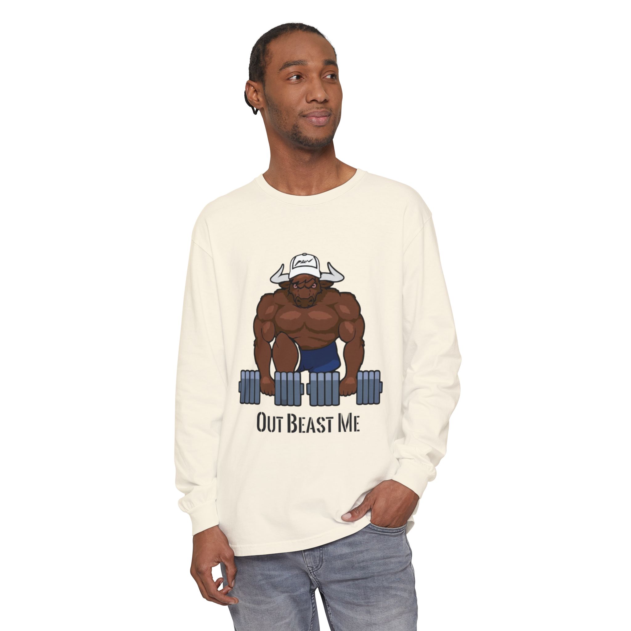 Out Beast Me Long Sleeve Shirt — Motivational Gym Tee - Image 19
