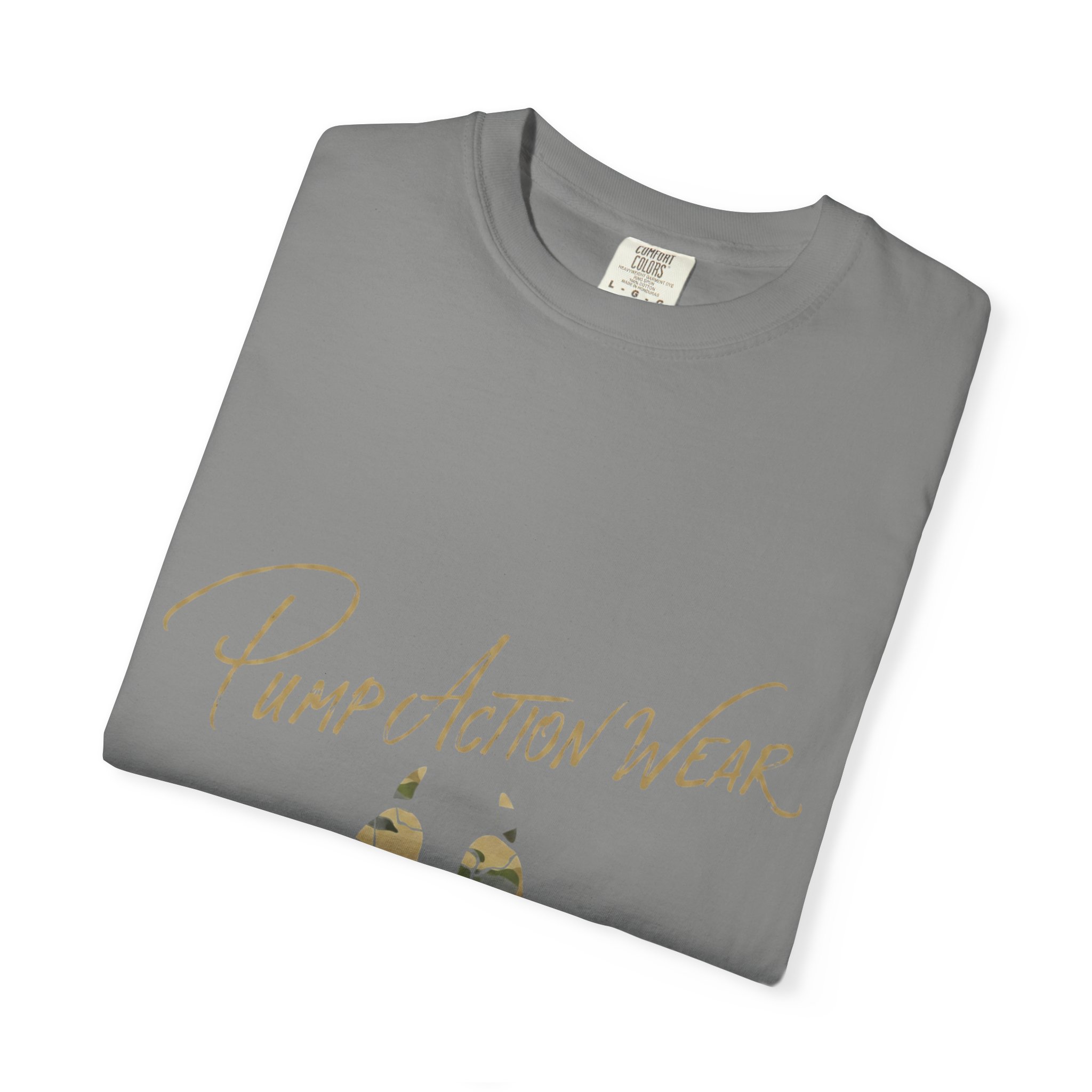 Paw Camo Tee — "Pump Action Wear" Graphic T-Shirt - Image 35