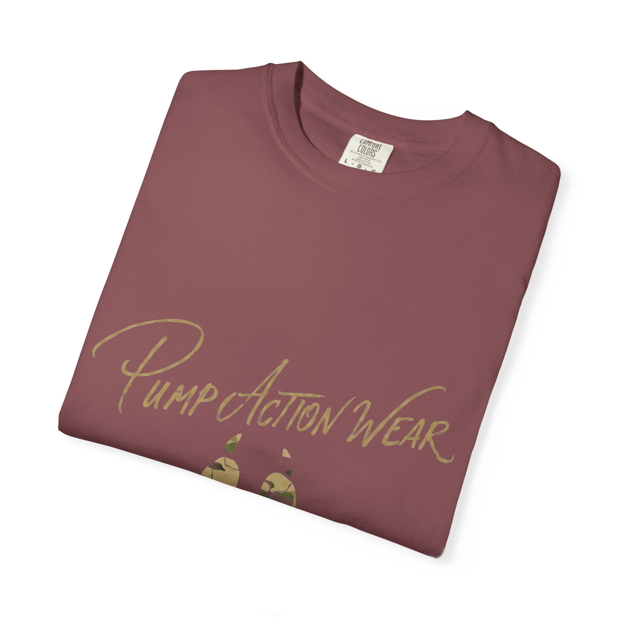 Paw Camo Tee — "Pump Action Wear" Graphic T-Shirt - Image 7